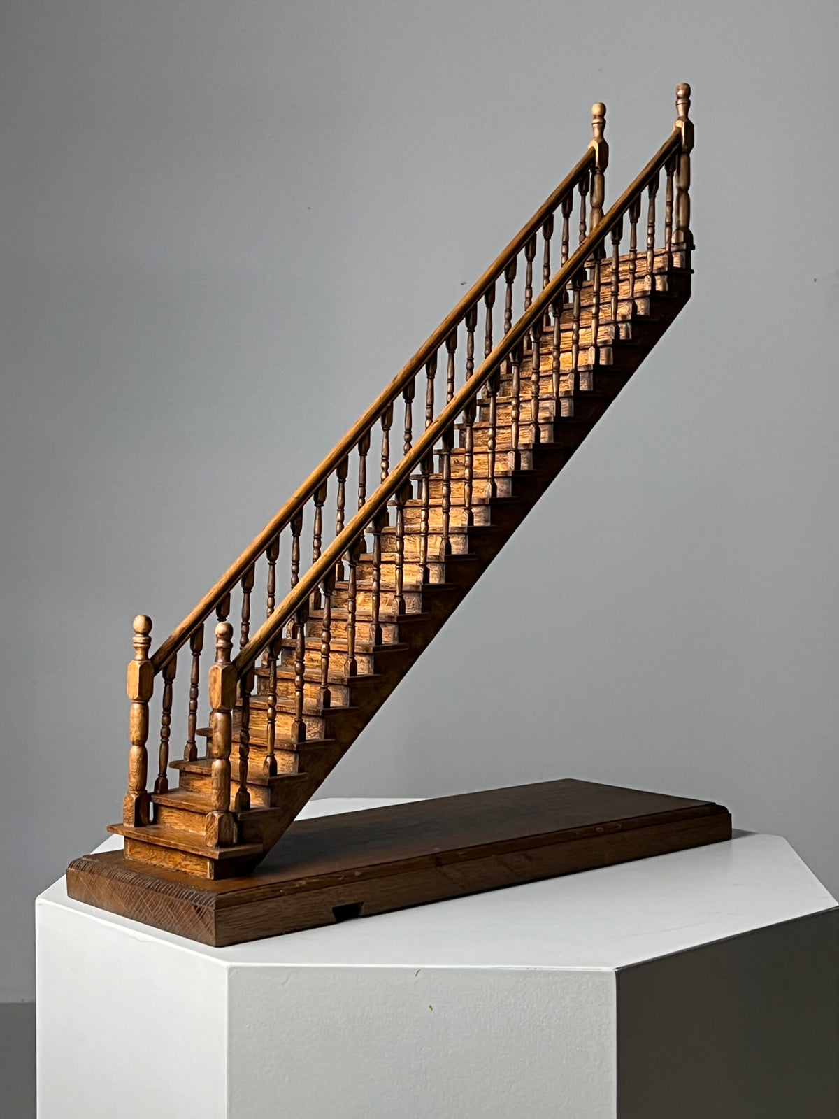 Architectural Oak Staircase Model, Mid 20th Century, photo 1
