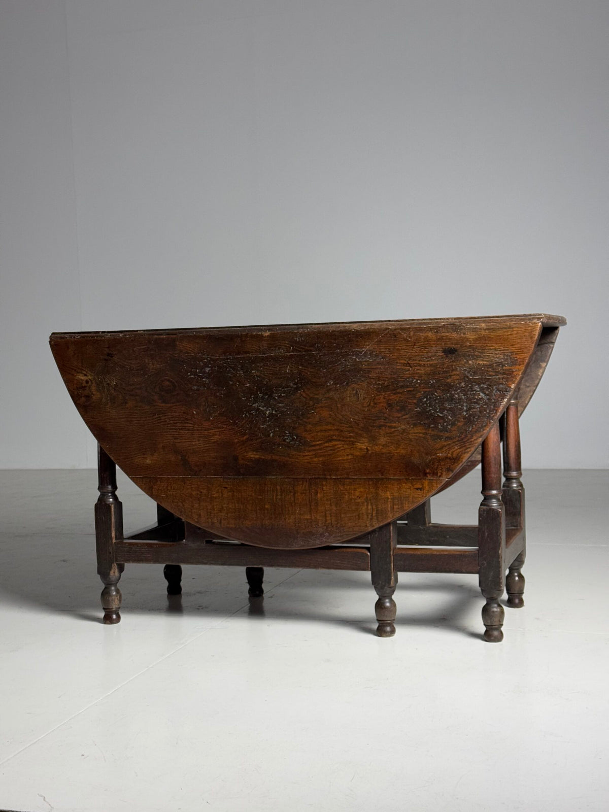 English Solid Oak Gateleg Table, Early 19th Century, photo 19
