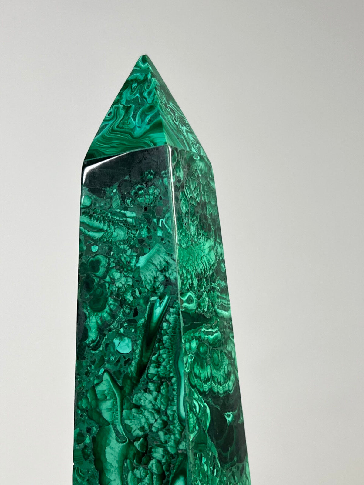Set of Four Malachite Veneer Obelisks, Late 20th Century, photo 9