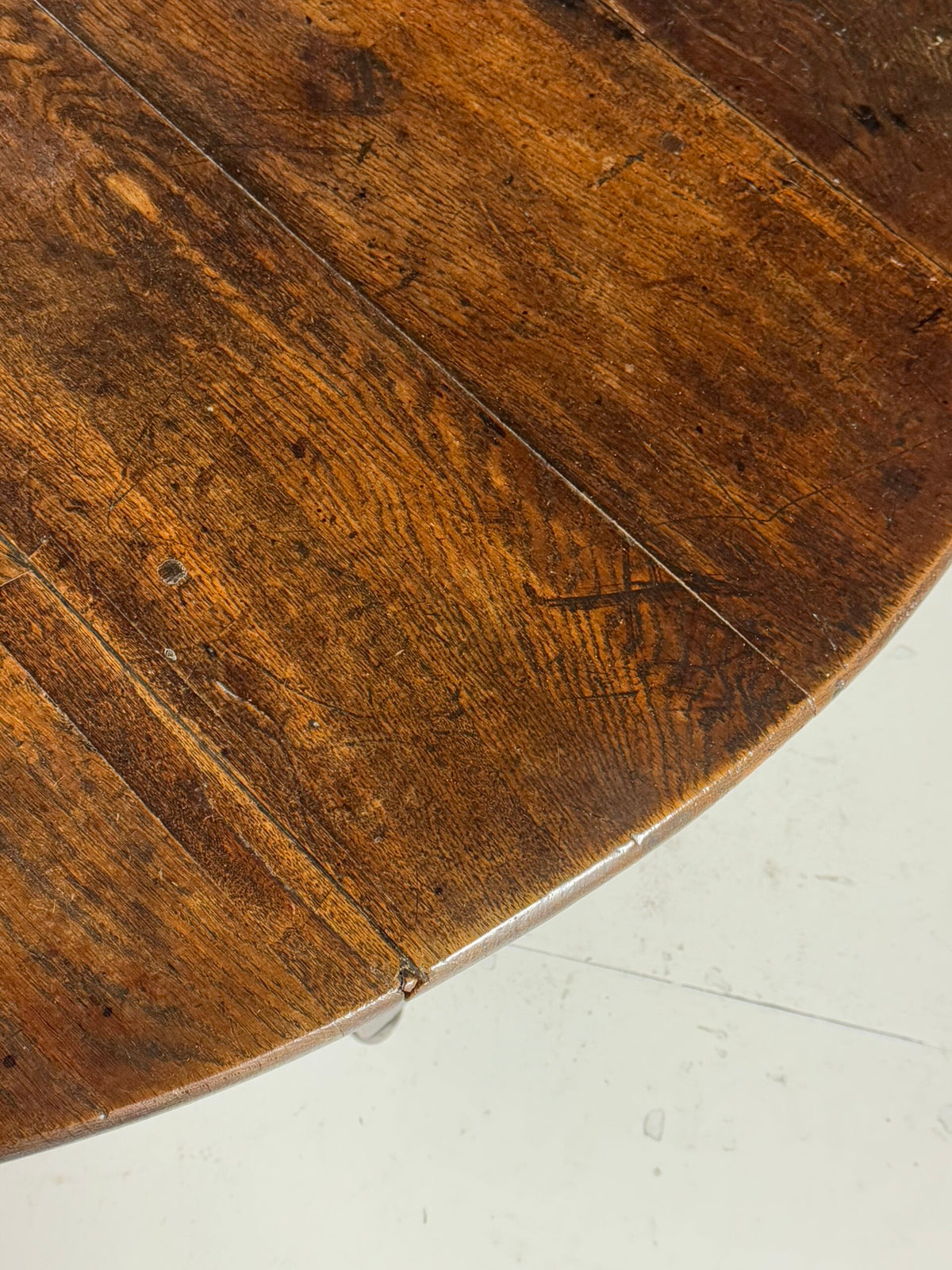 English Solid Oak Gateleg Table, Early 19th Century, photo 7