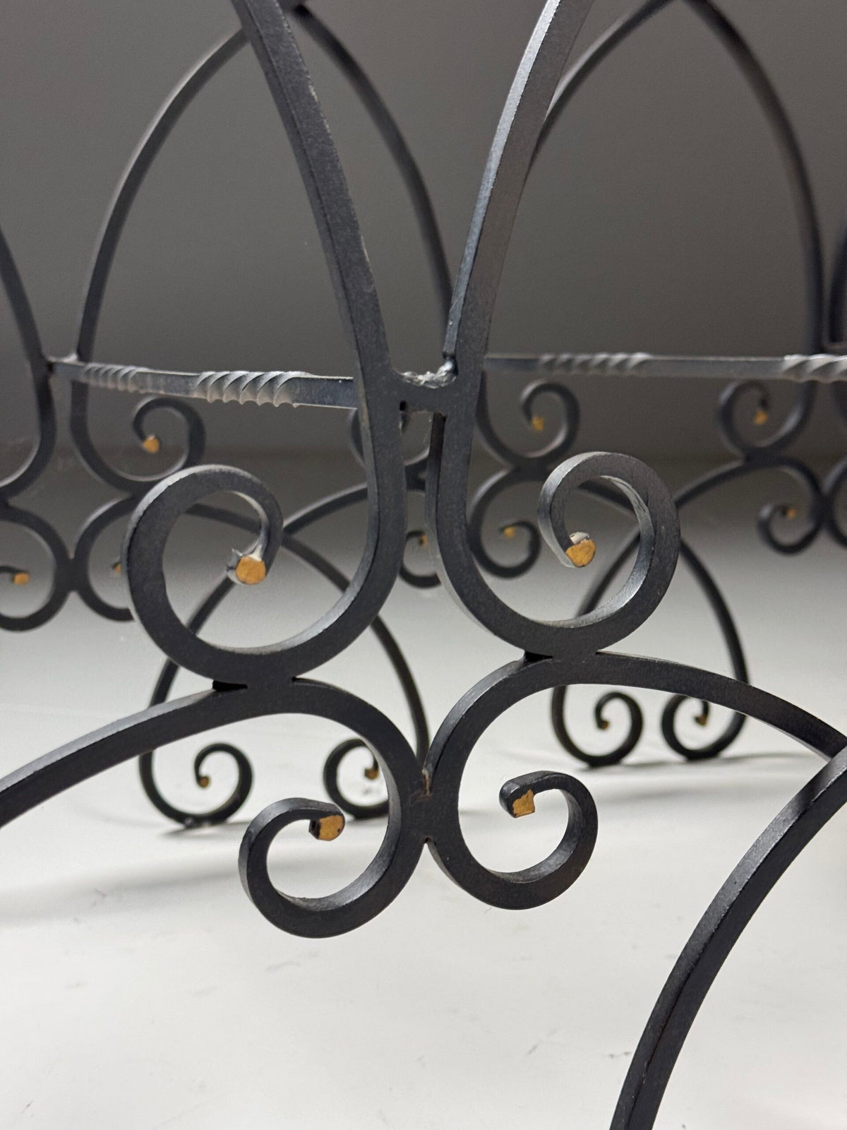 Set of Three Large Wrought Iron Nesting Tables, 20th Century, photo 11