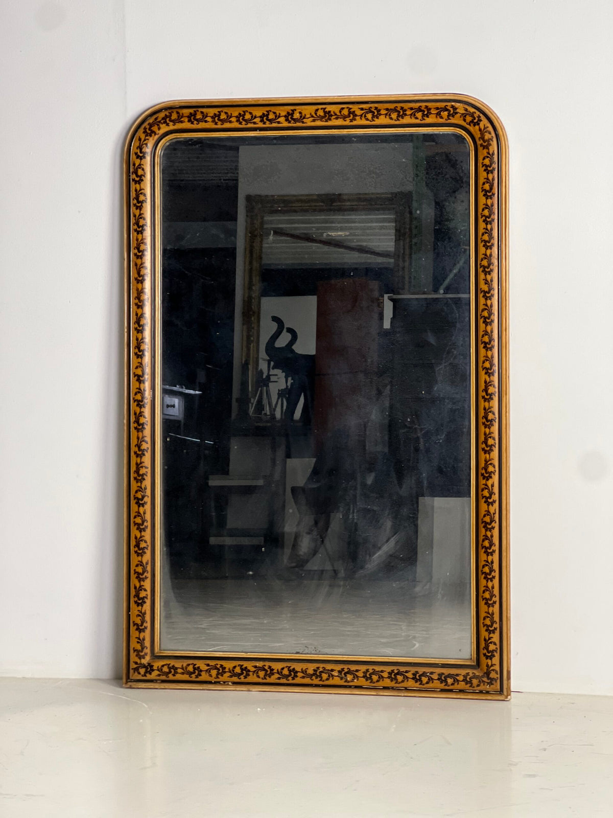 French Louis Philippe Faux Bois Mirror, 19th Century, photo 5