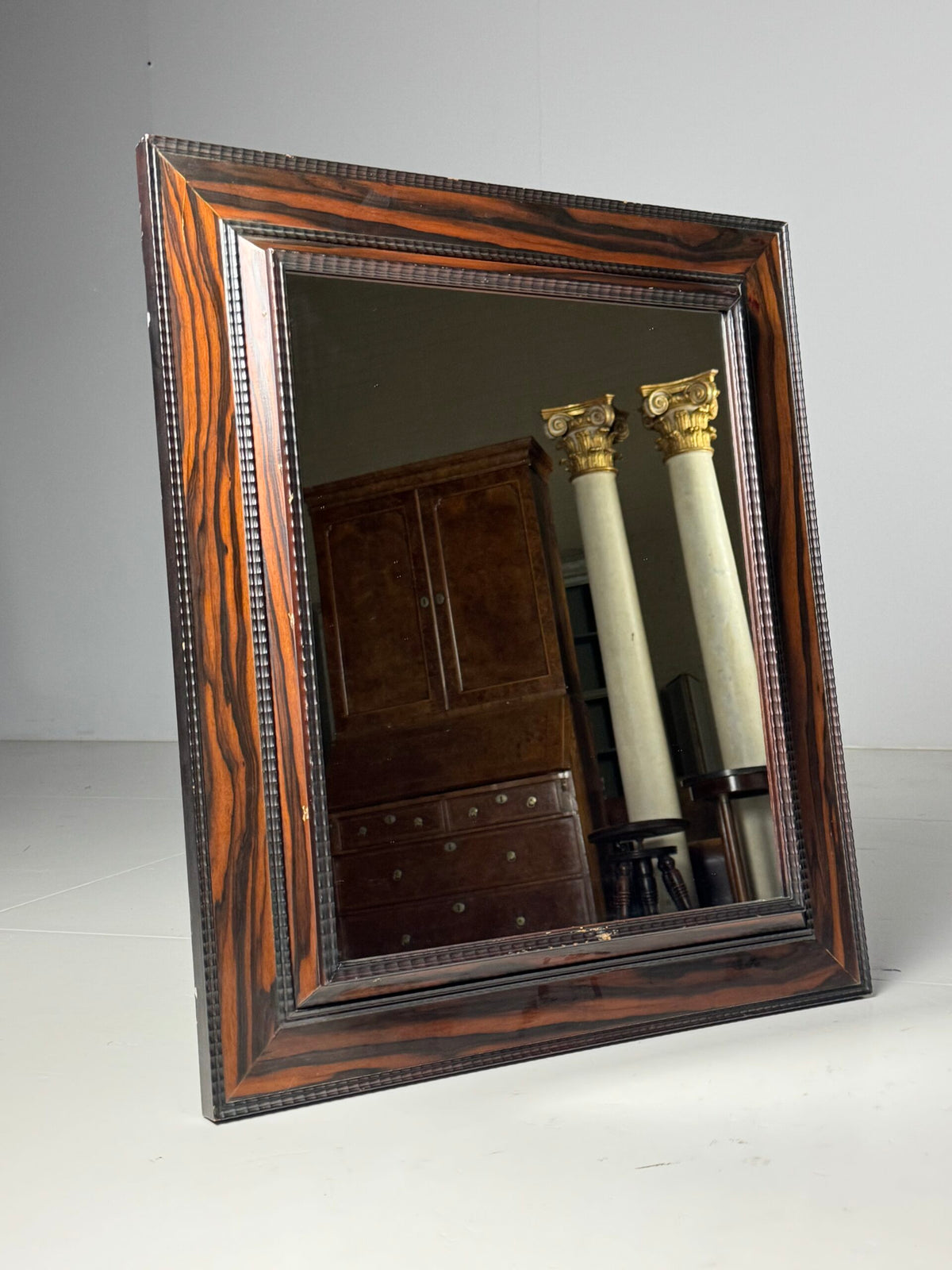 Vintage Ripple Frame Mirror, 82 cm, photo 1