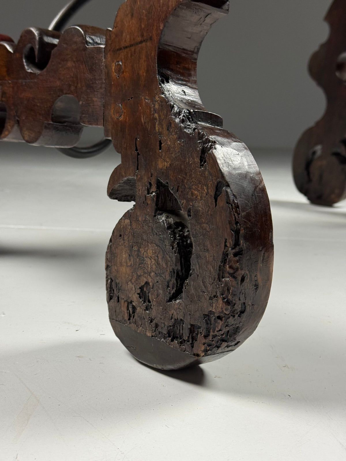 Spanish Solid Walnut Table, 18th Century, photo 14