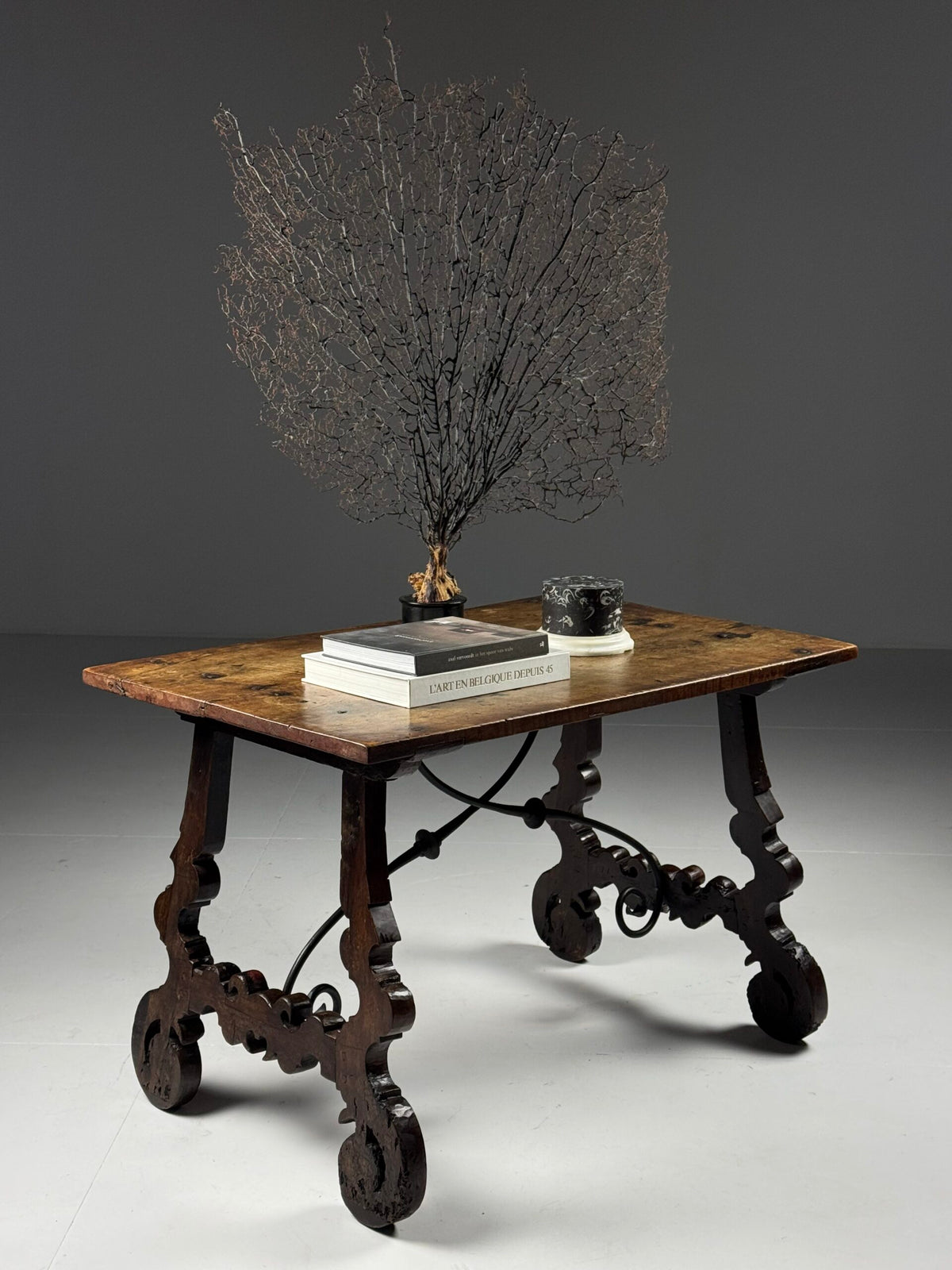 Spanish Solid Walnut Table, 18th Century, photo 16
