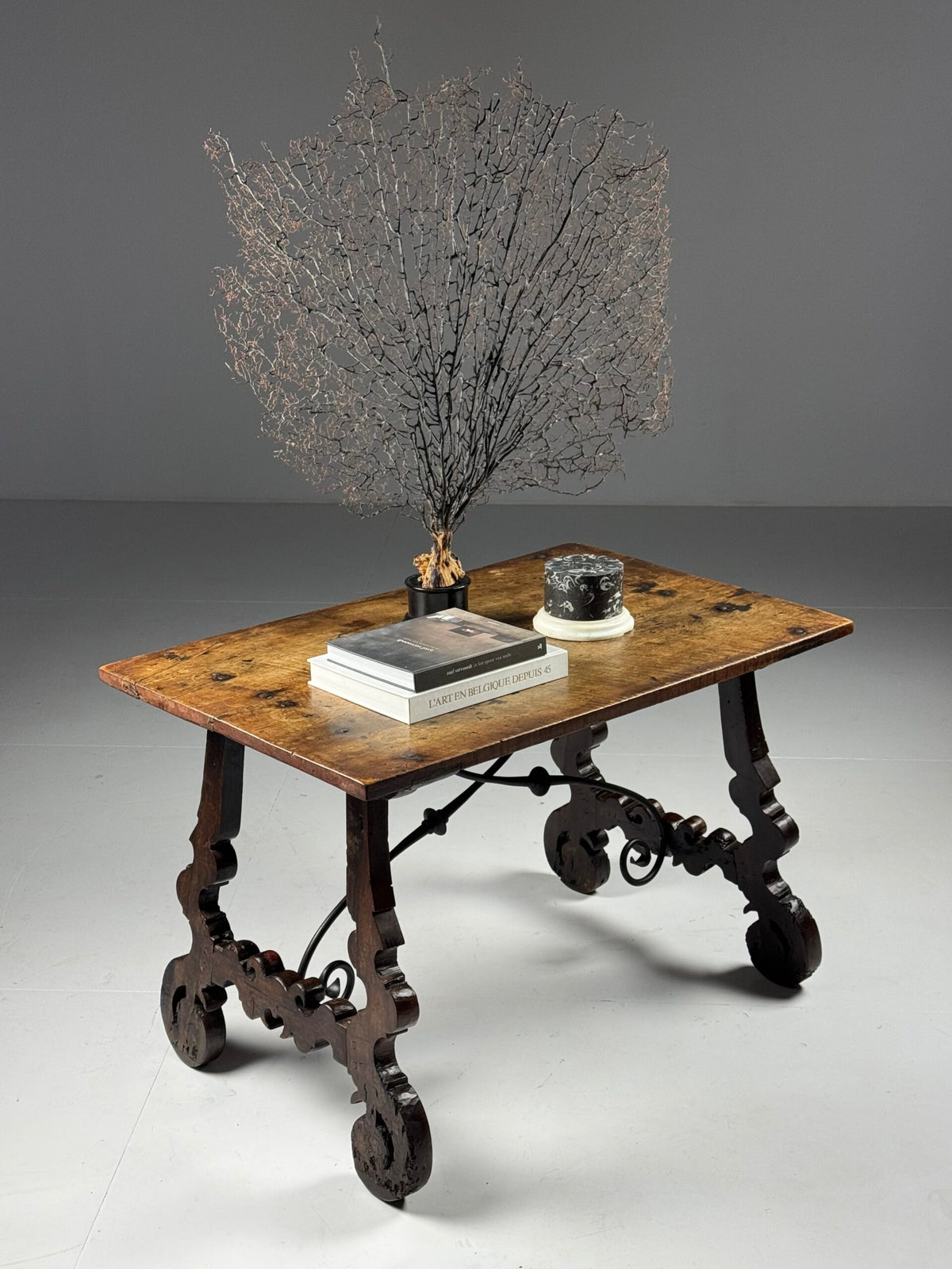 Spanish Solid Walnut Table, 18th Century, photo 17