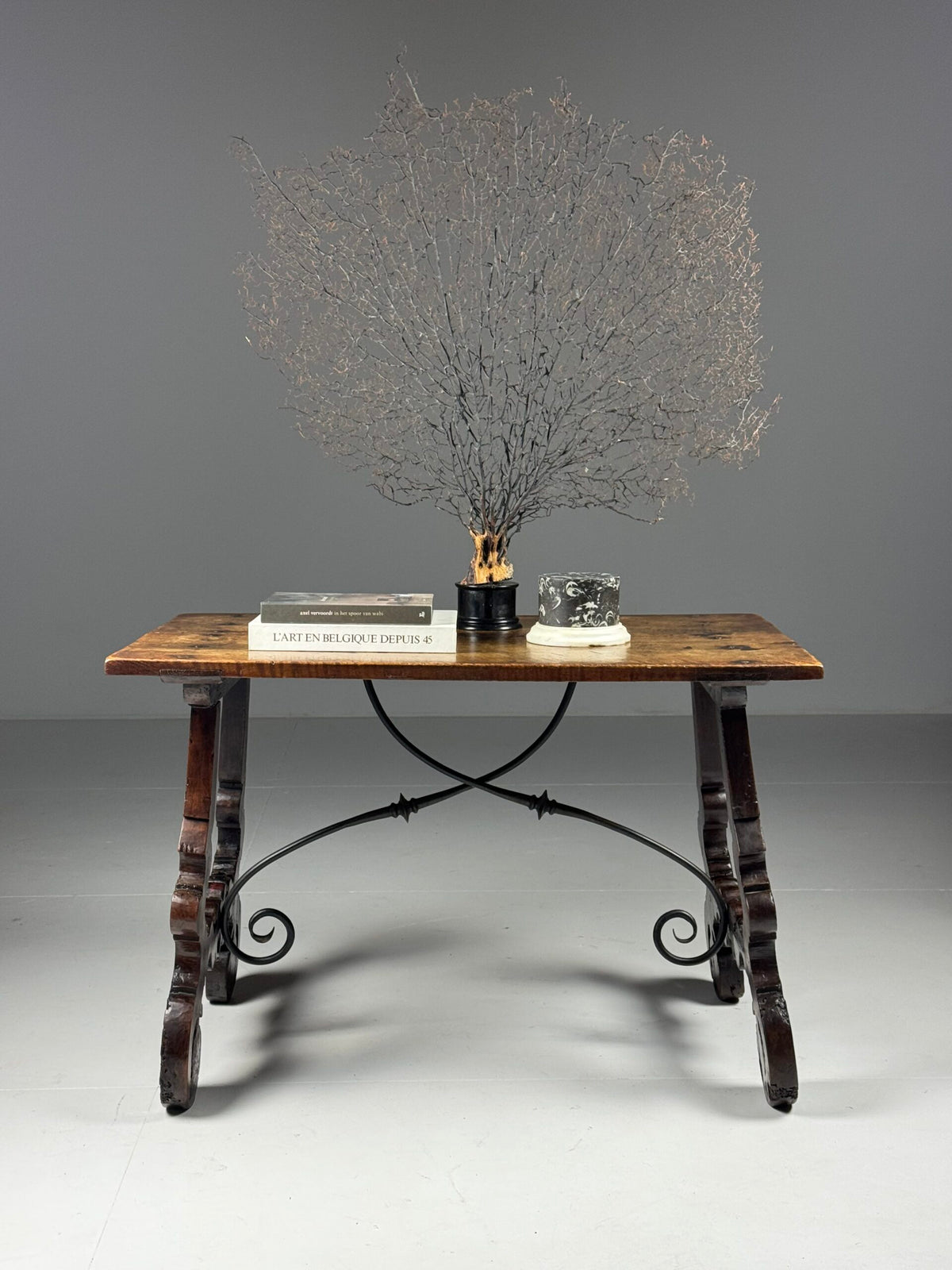 Spanish Solid Walnut Table, 18th Century, photo 19