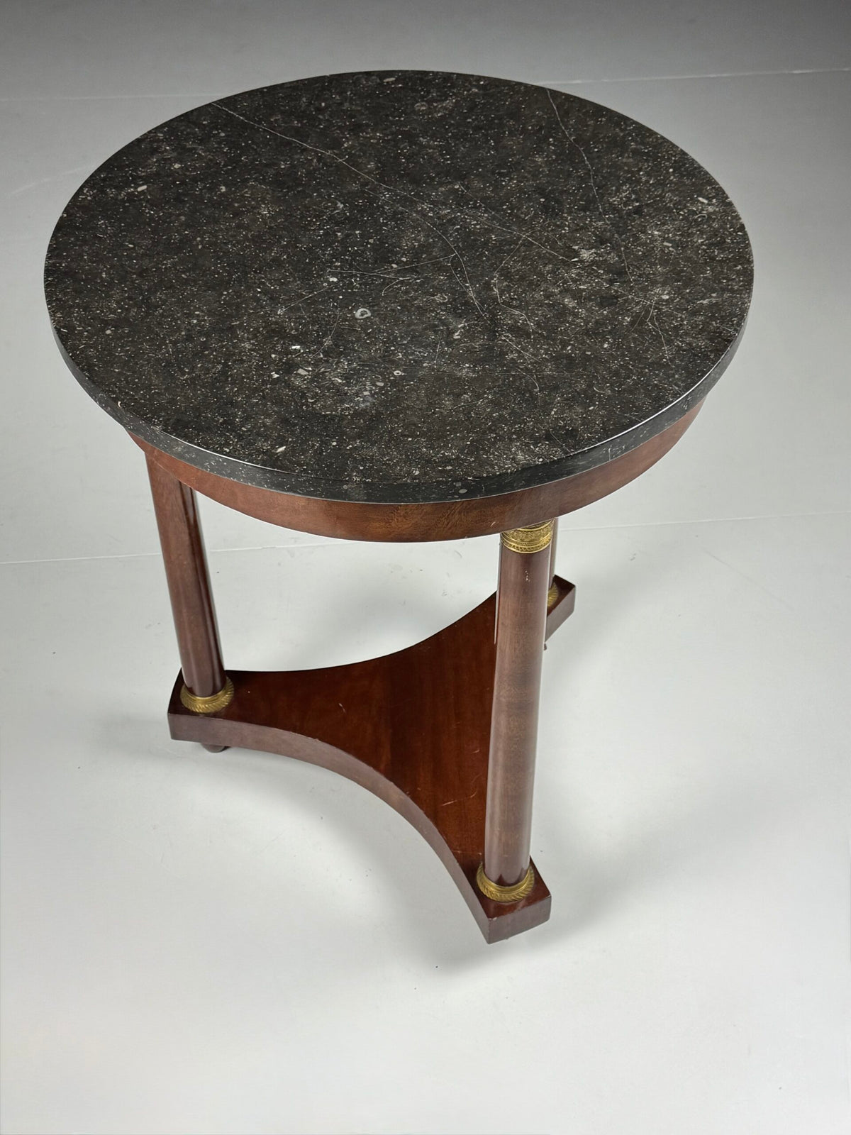 Empire Style Gueridon with Hard Stone Top, France c. 1900, photo 3