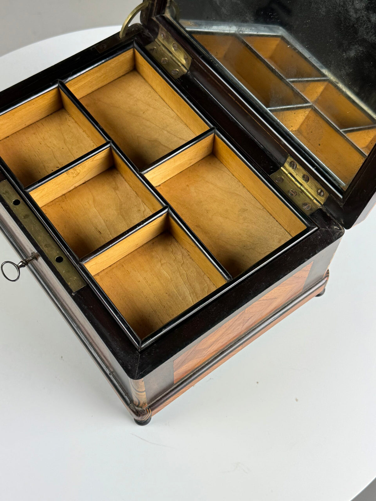 Dutch Marquetry Jewellery Box, Late 19th Century, photo 2