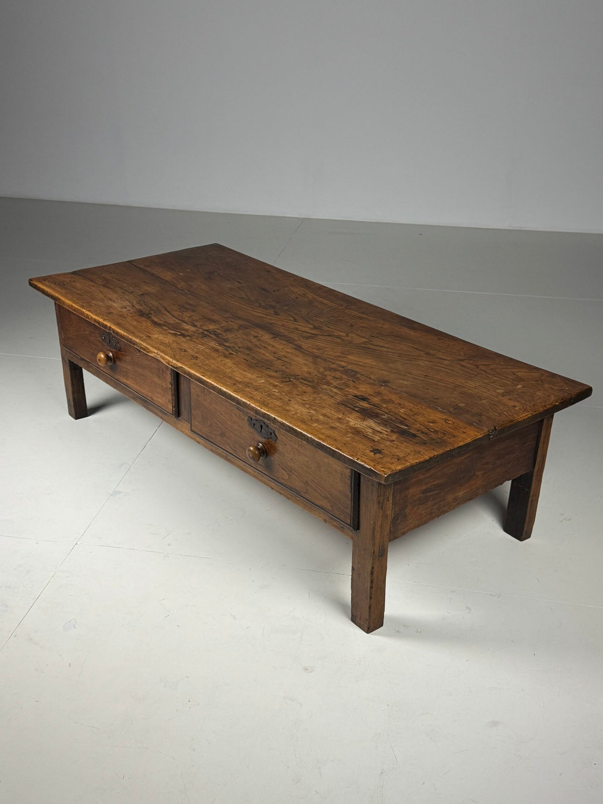 French Farmhouse Coffee Table with Two Drawers, photo 13