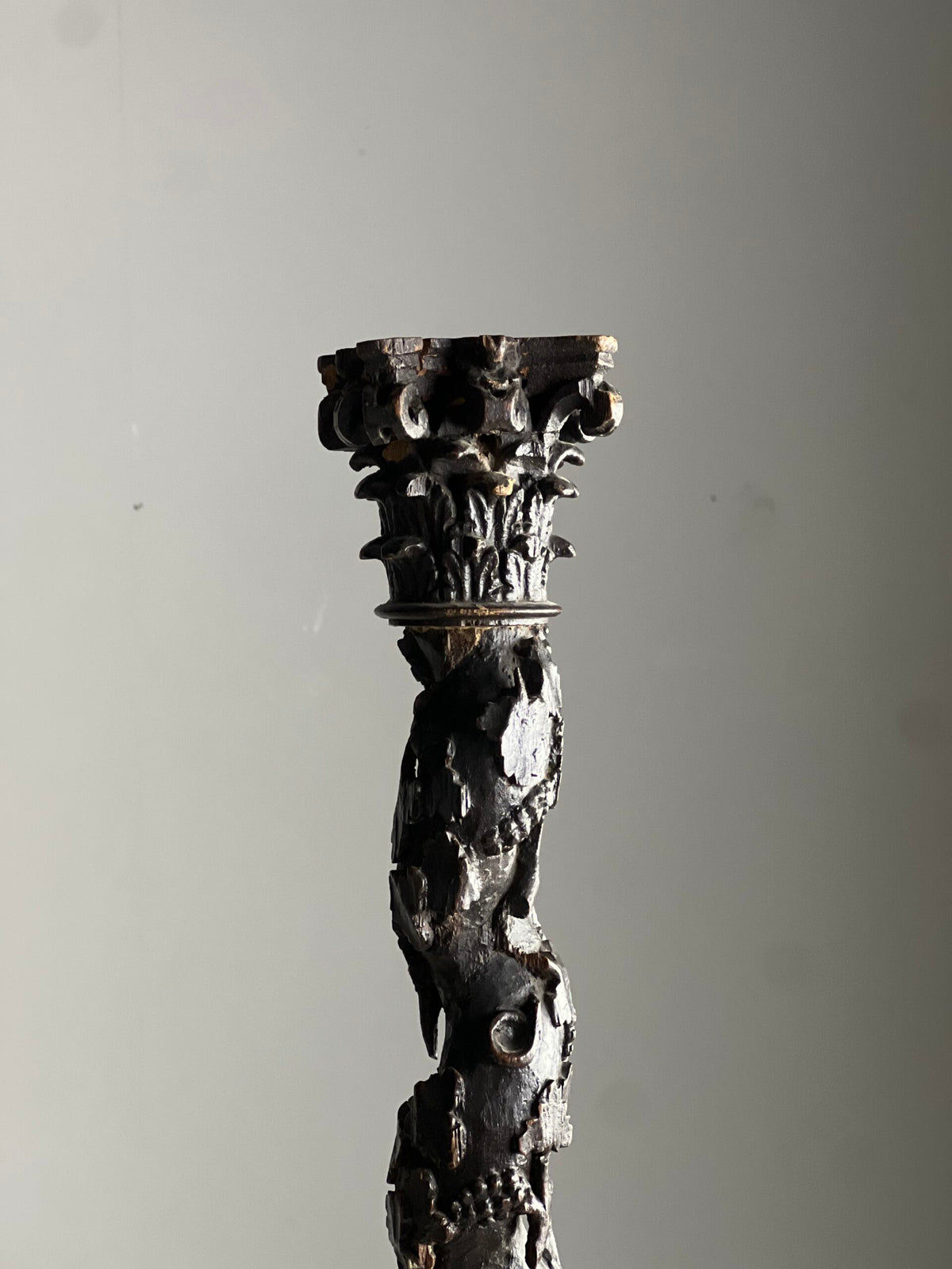 Hand Carved Corinthian Column, 19th Century, photo 10