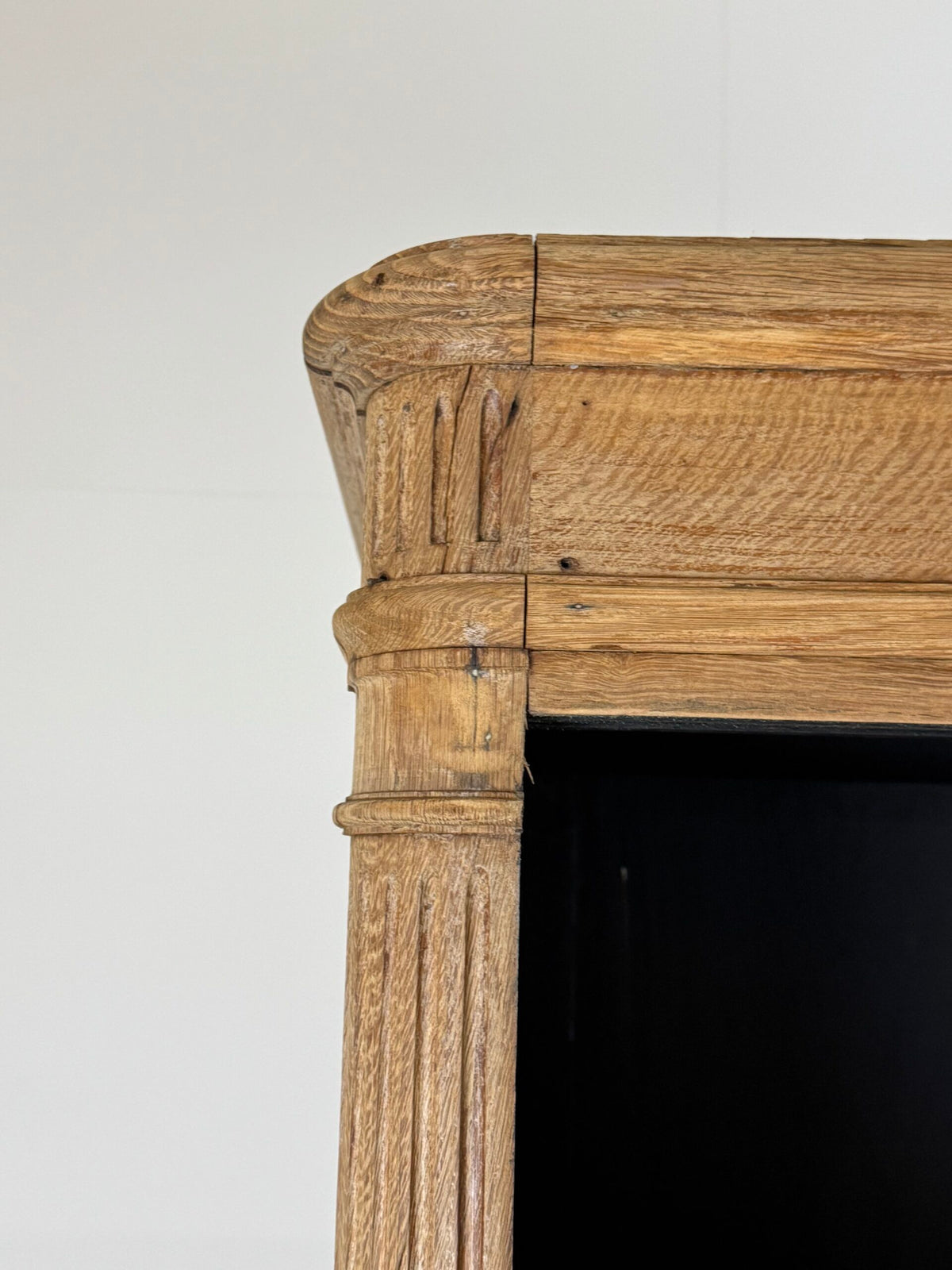 French Washed Oak Bookcase or Shop Cabinet, Early 20th Century, photo 9