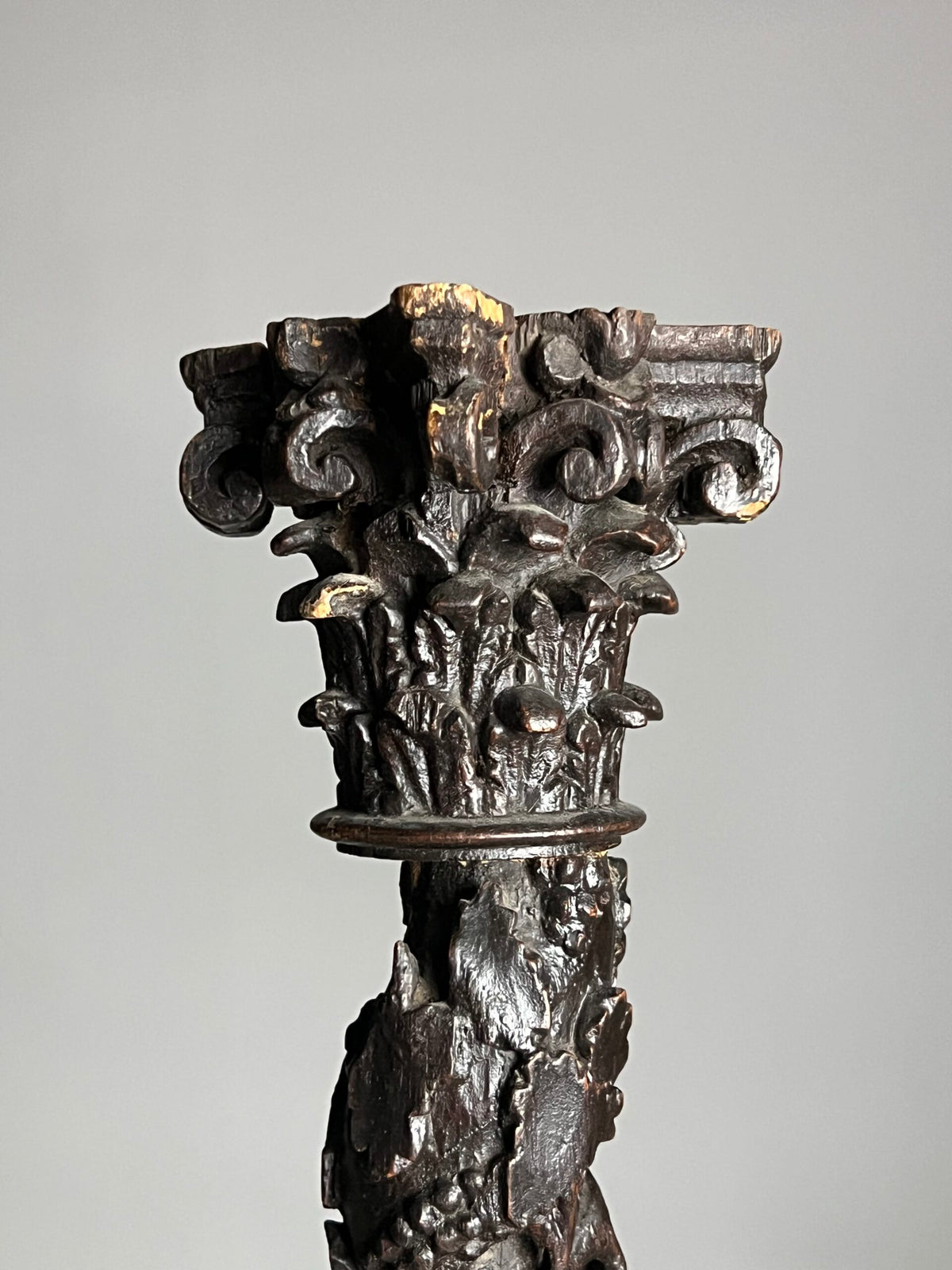 Hand Carved Corinthian Column, 19th Century, photo 2