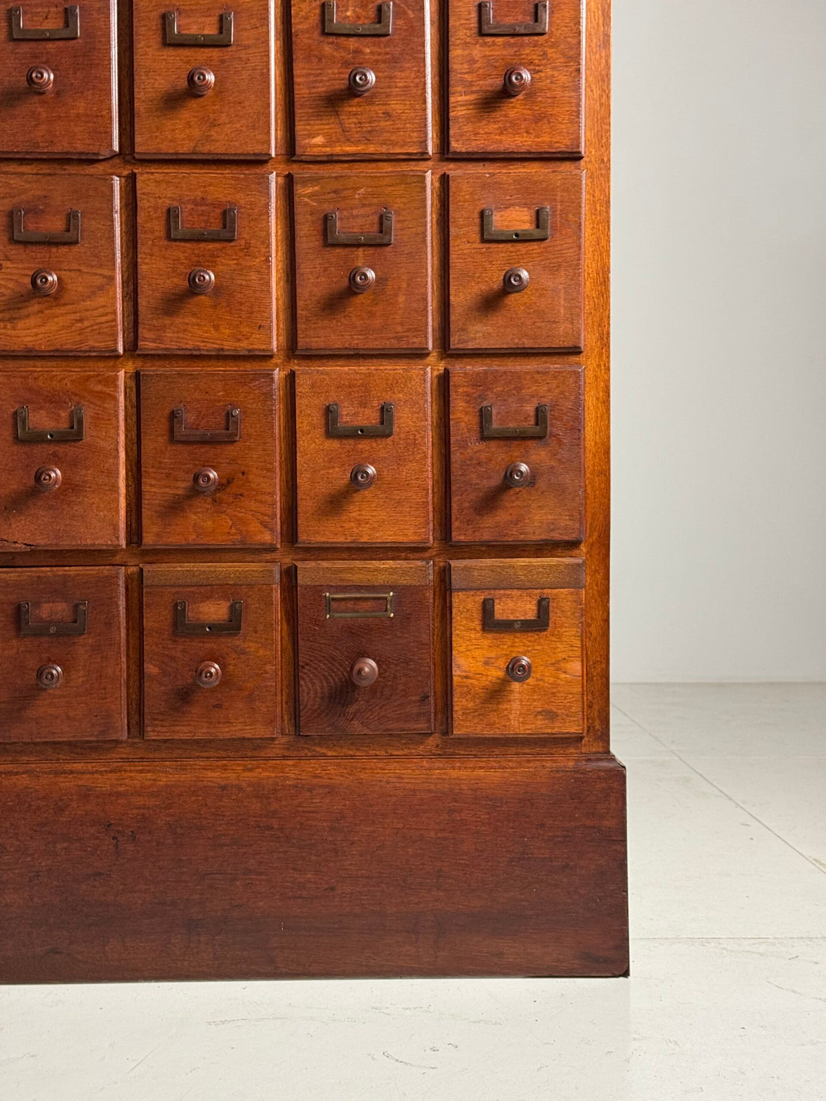 Oak Apothecary Cabinet with 60 Drawers, Brussels Palace of Justice, c. 1920, photo 14
