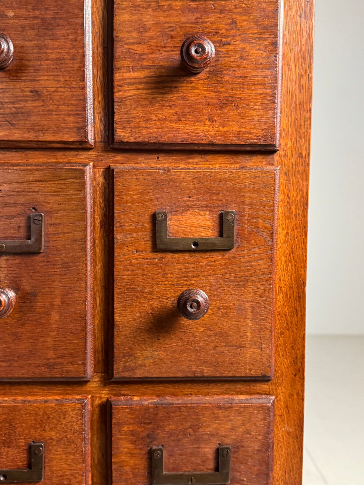 Oak Apothecary Cabinet with 60 Drawers, Brussels Palace of Justice, c. 1920, photo 13