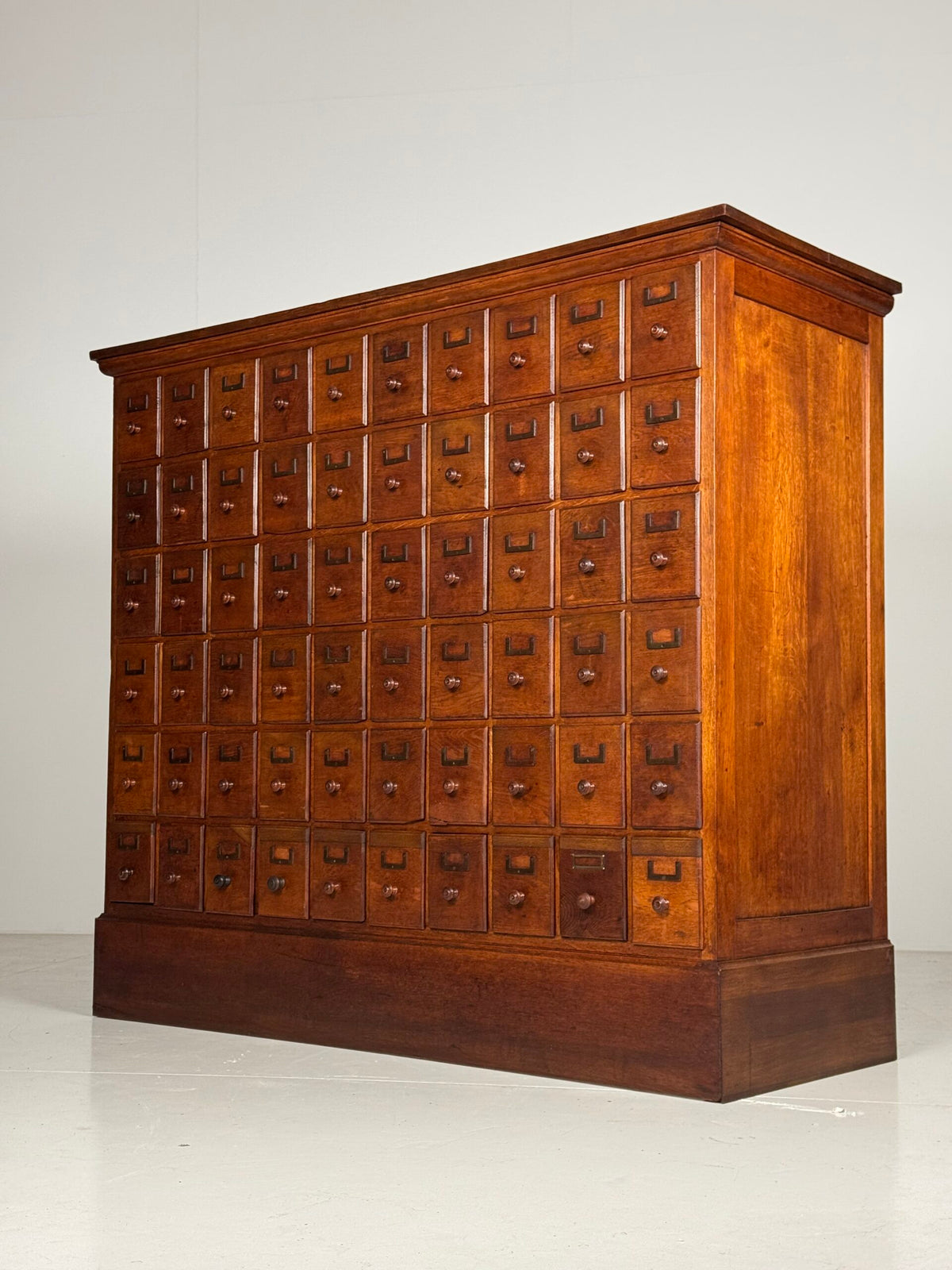 Oak Apothecary Cabinet with 60 Drawers, Brussels Palace of Justice, c. 1920, photo 7