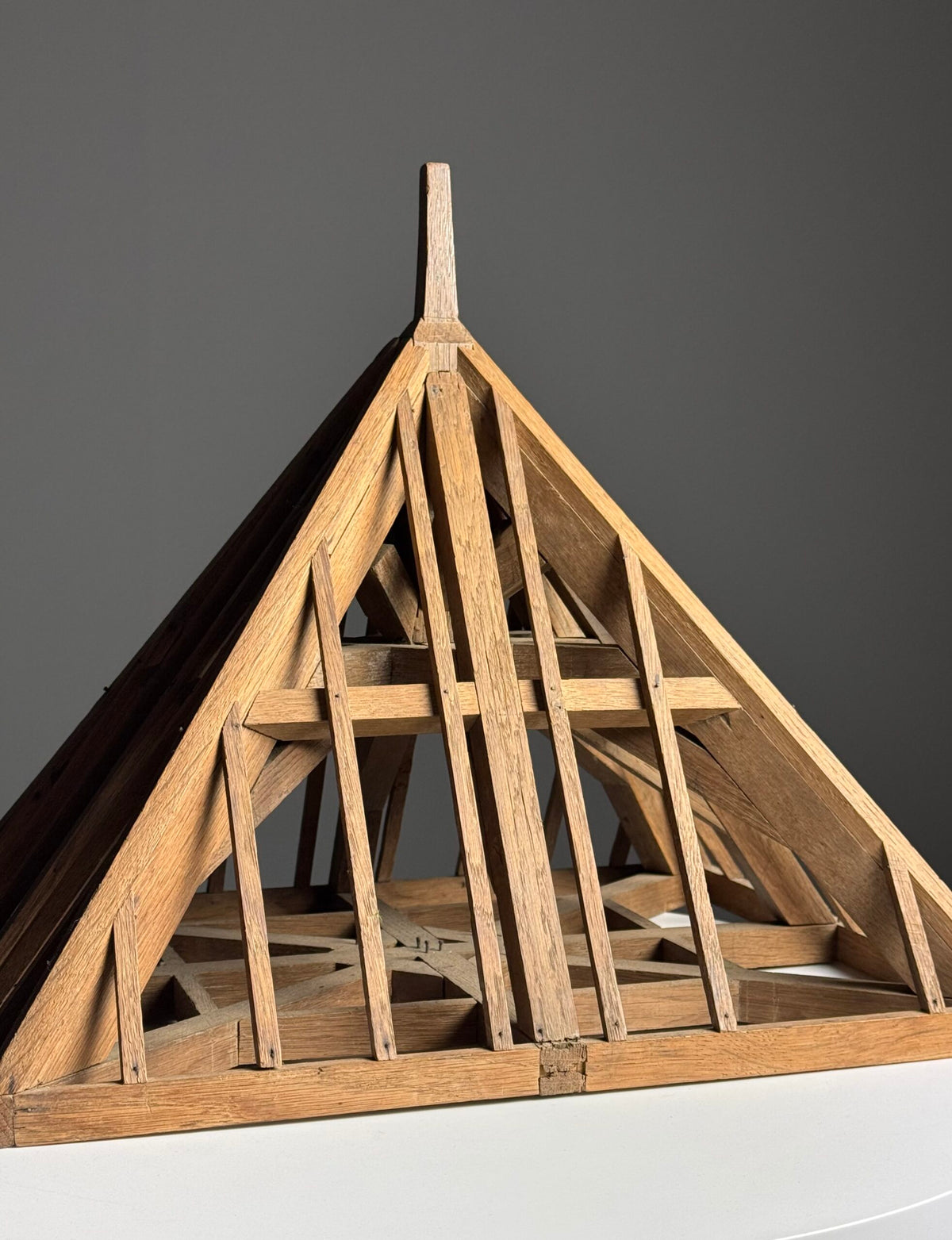 French Oak Piece de Maitrise Roof Model, 20th Century, photo 5