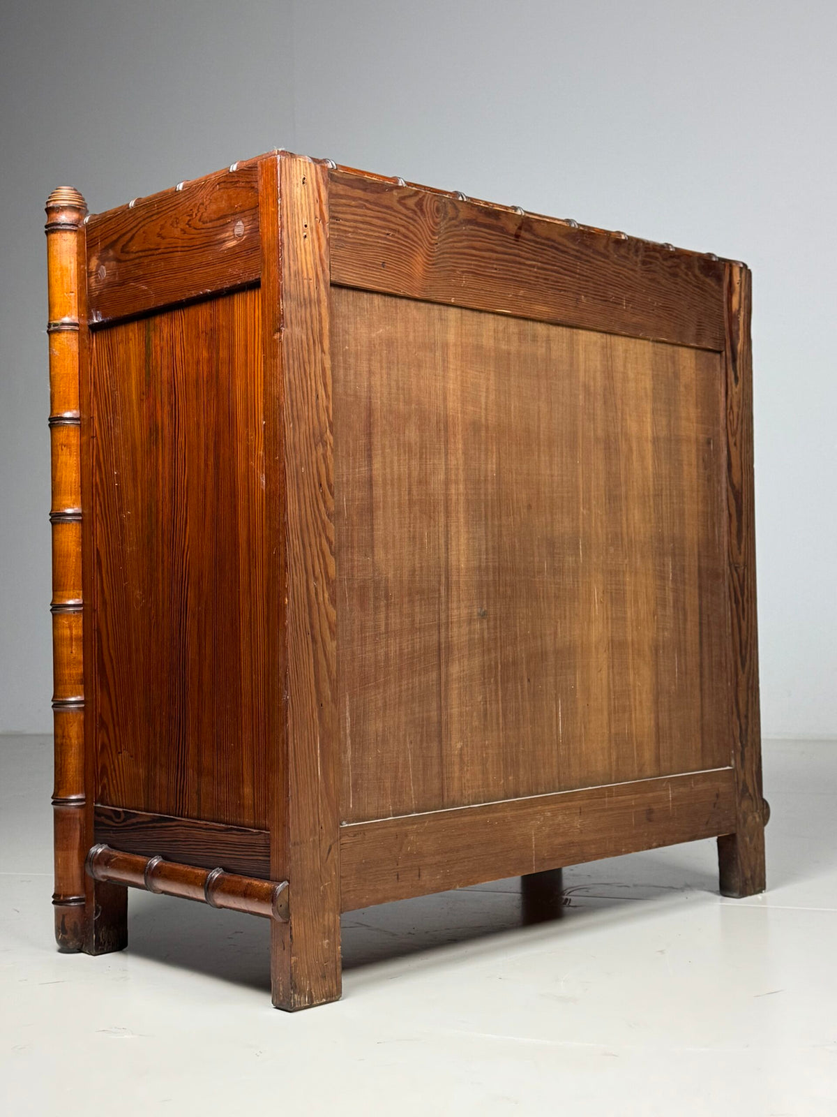 Faux Bamboo Commode with Marble Top, France or Belgium, c. 1900, photo 16