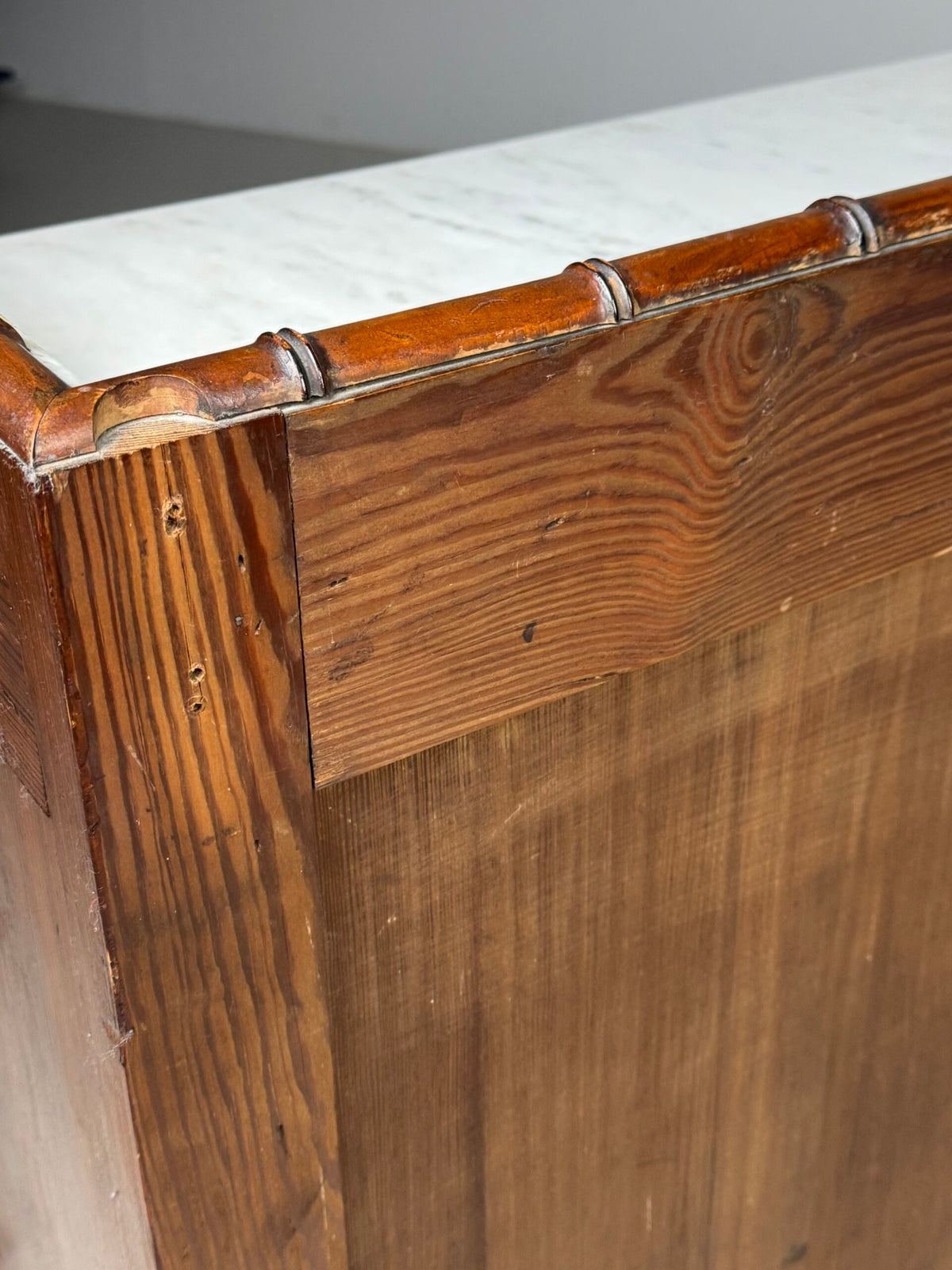 Faux Bamboo Commode with Marble Top, France or Belgium, c. 1900, photo 17