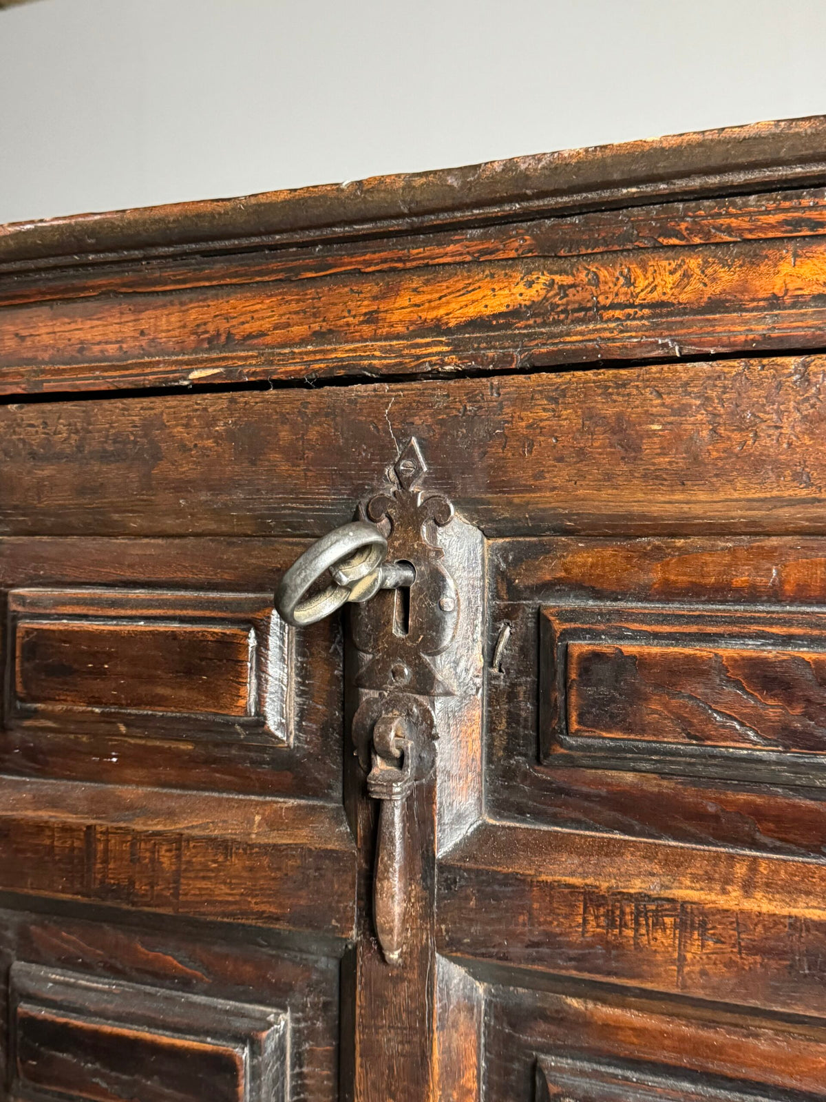 Spanish Walnut Fall Front Cabinet, c. 1700, photo 6