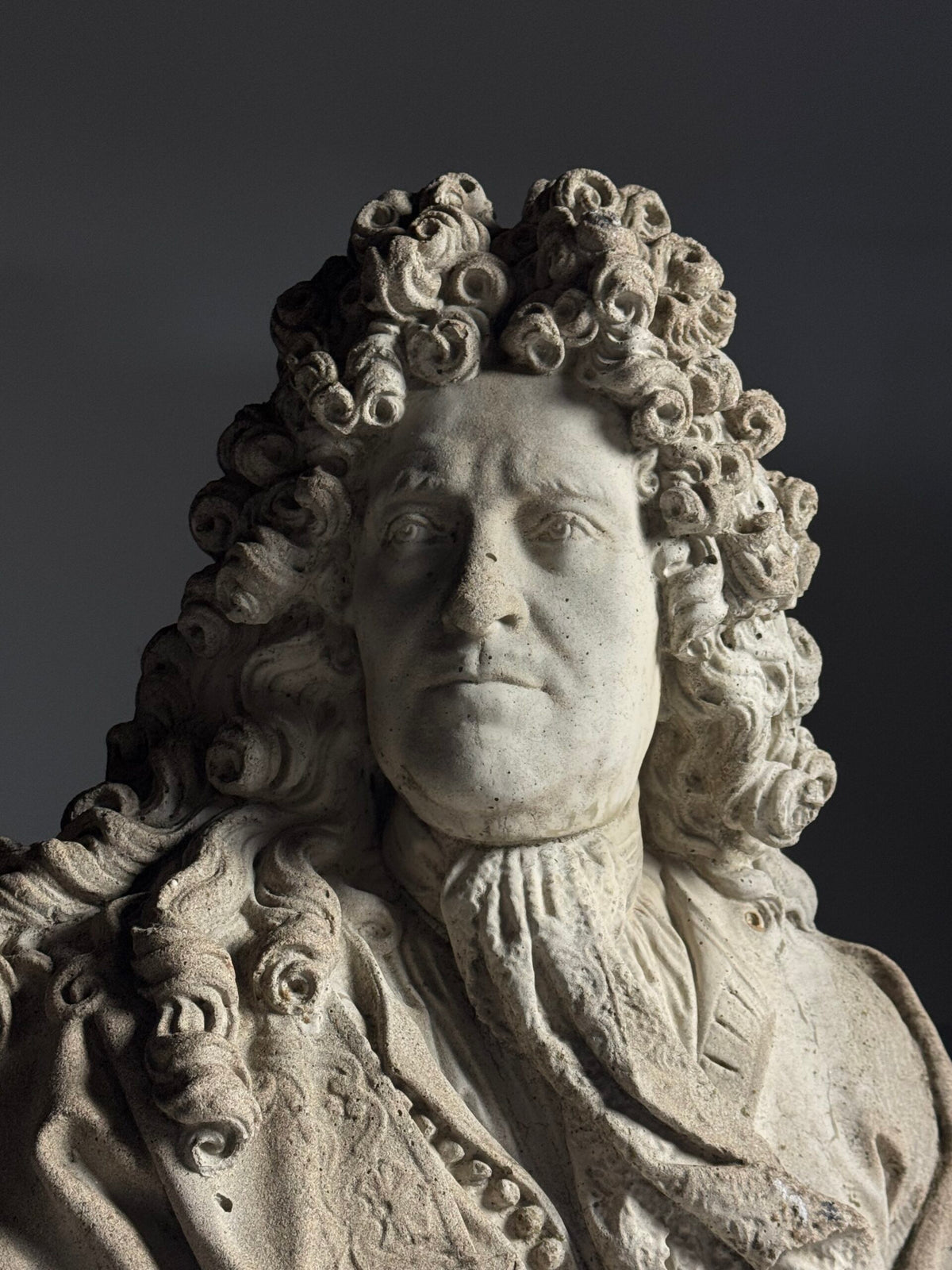 Gigantic Concrete Bust of Louis XIV, 112 cm, photo 11