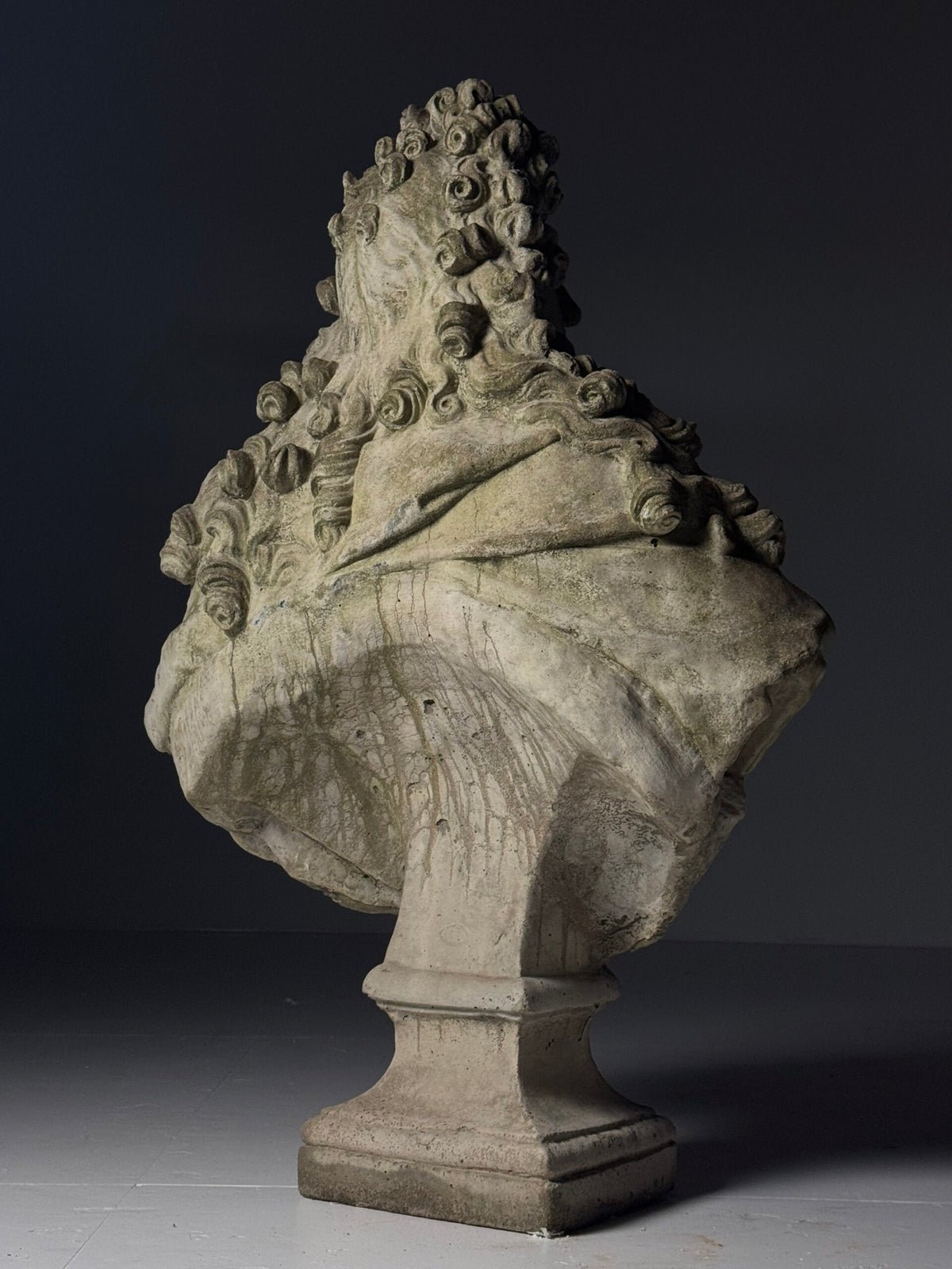 Gigantic Concrete Bust of Louis XIV, 112 cm, photo 3