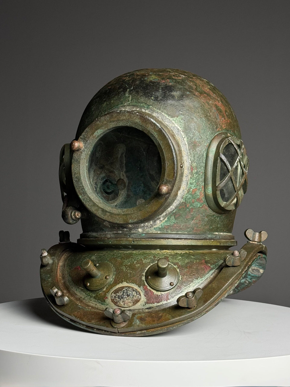 Antique Korean or Japanese Copper Diving Helmet, 1920 to 1960, photo 27