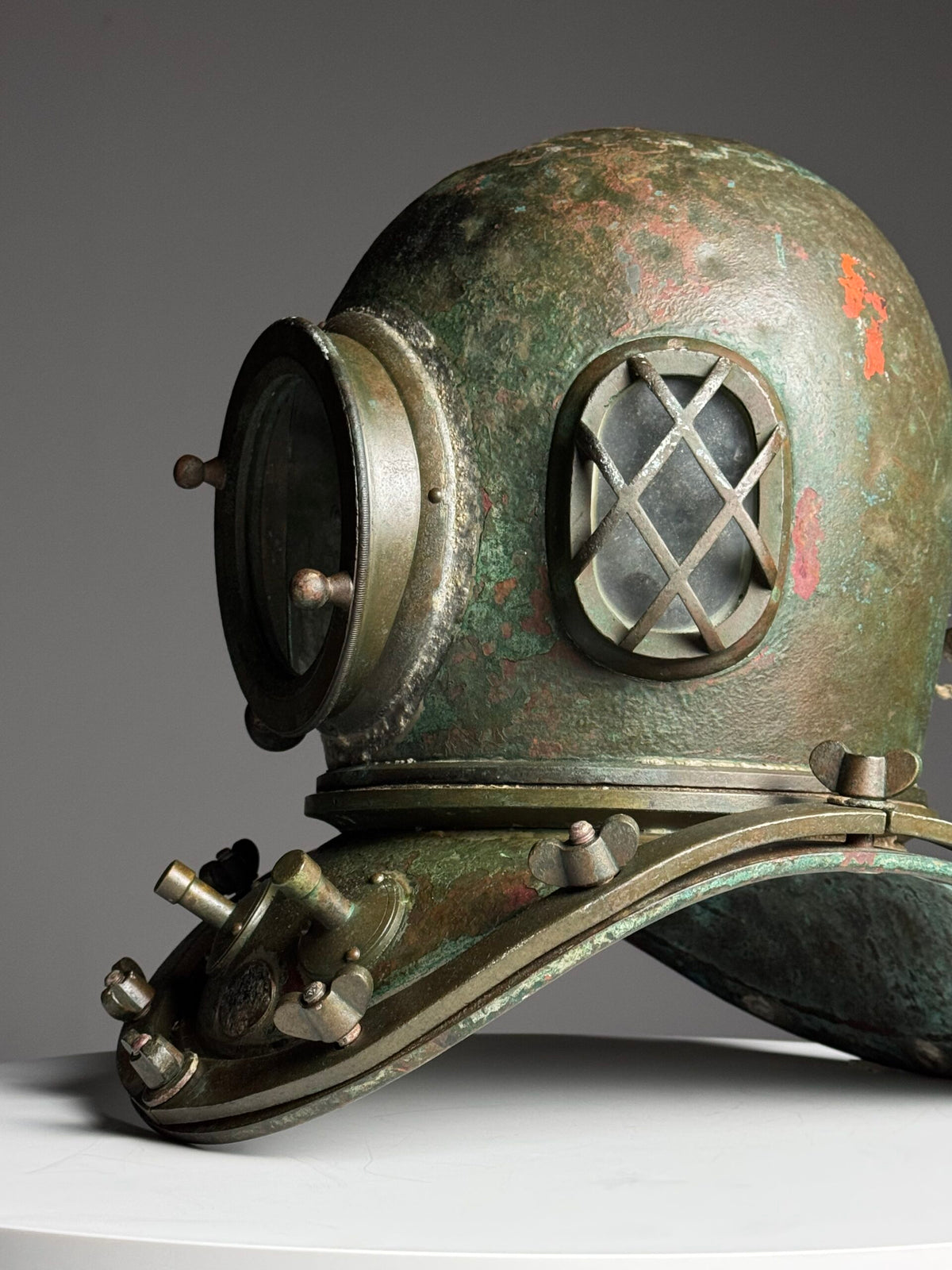 Antique Korean or Japanese Copper Diving Helmet, 1920 to 1960, photo 23
