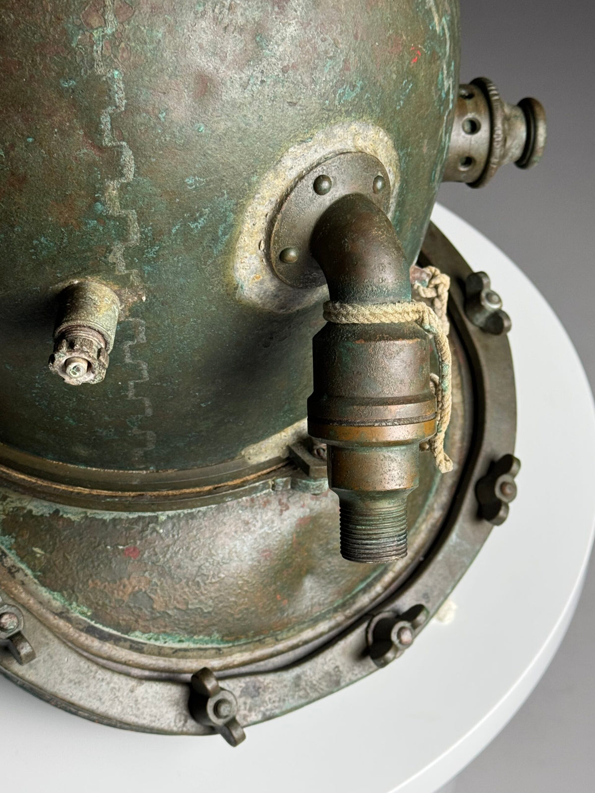 Antique Korean or Japanese Copper Diving Helmet, 1920 to 1960, photo 19