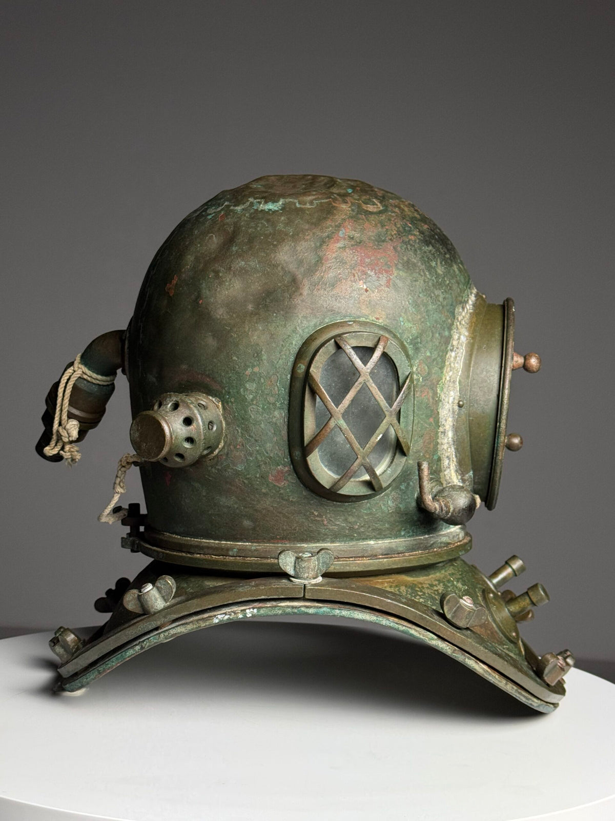 Antique Korean or Japanese Copper Diving Helmet, 1920 to 1960, photo 12