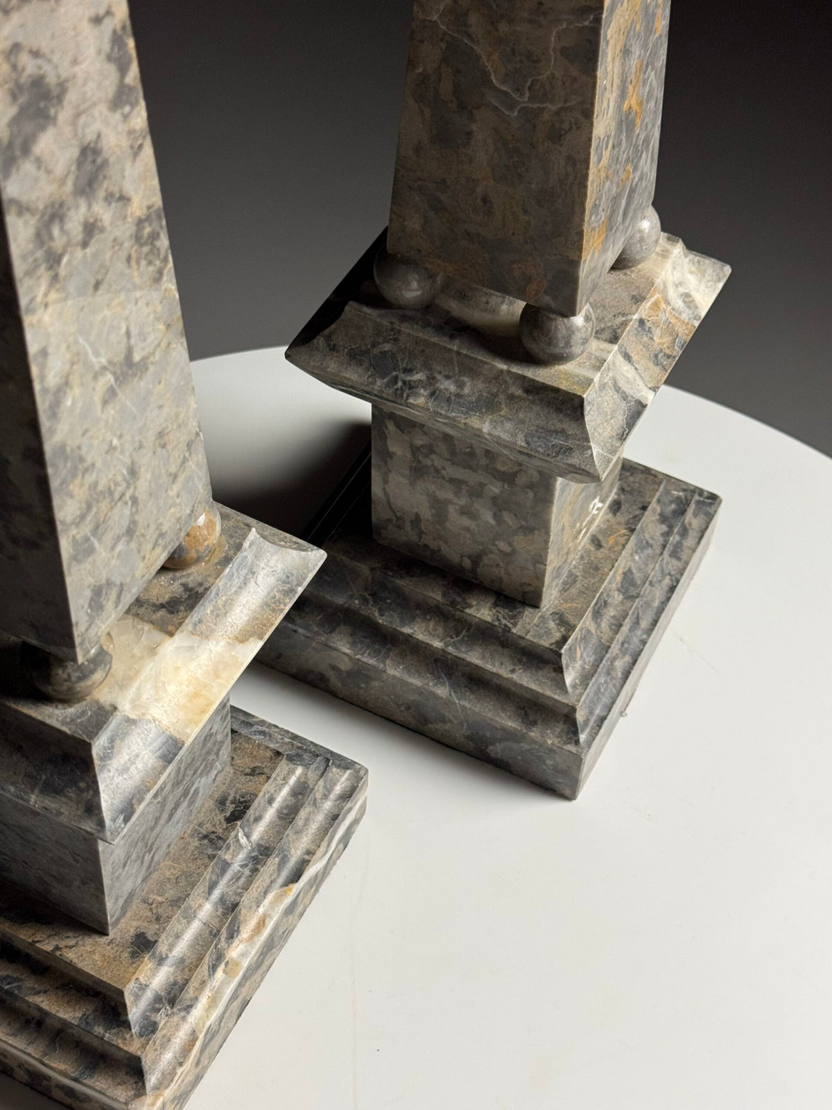Pair of Large Italian Marble Obelisks, photo 18