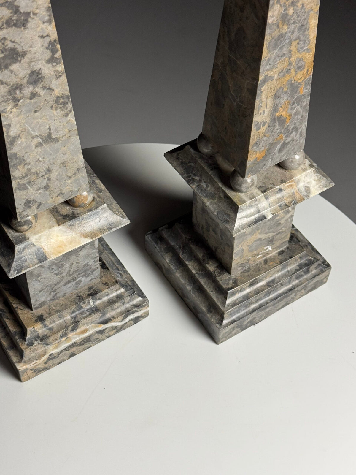 Pair of Large Italian Marble Obelisks, photo 14