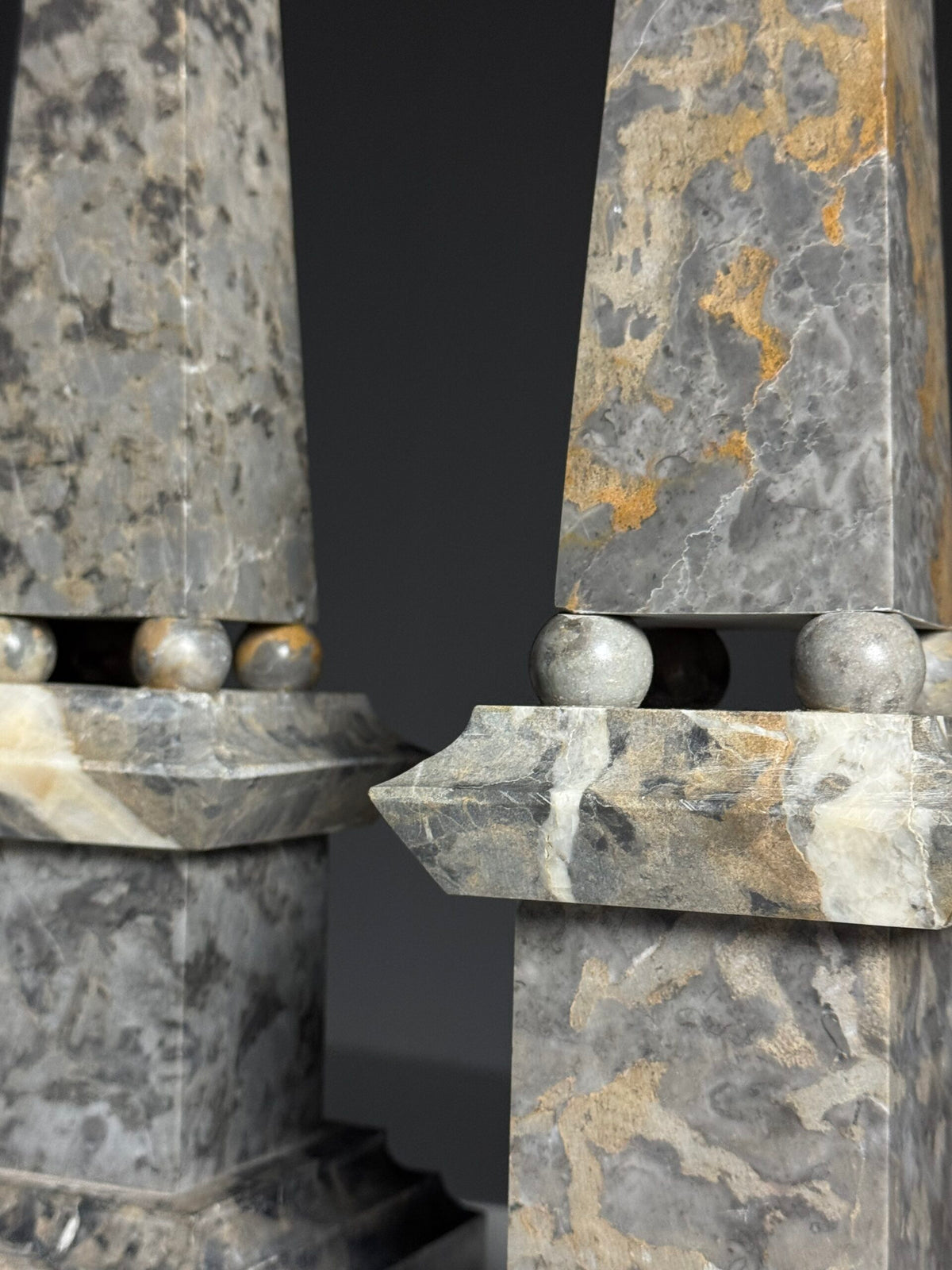 Pair of Large Italian Marble Obelisks, photo 9
