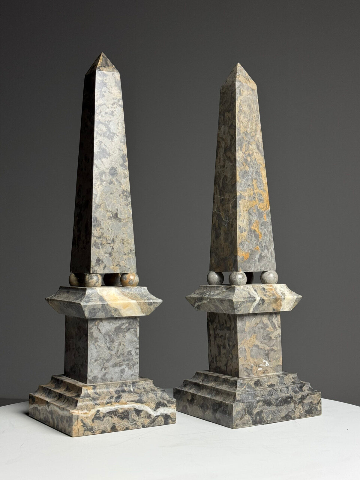 Pair of Large Italian Marble Obelisks, photo 7