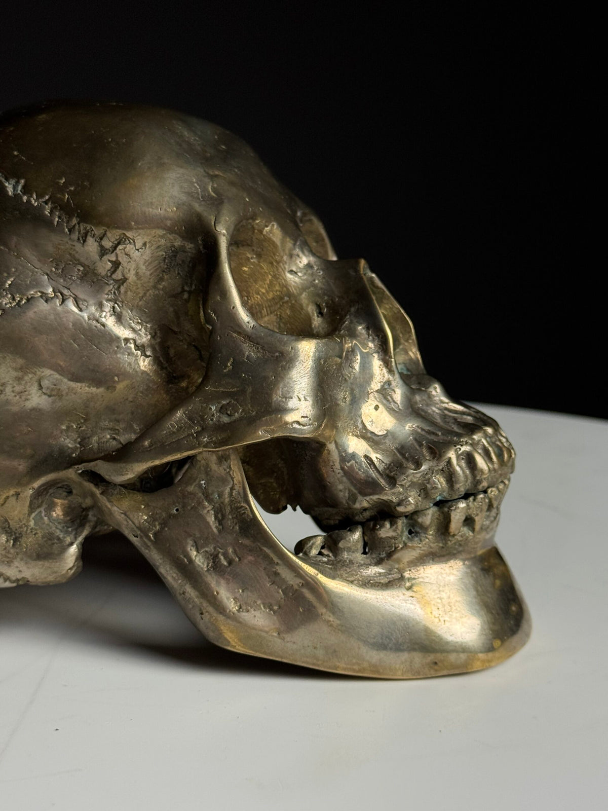 Bronze Skull, Early to Mid 20th Century, photo 6
