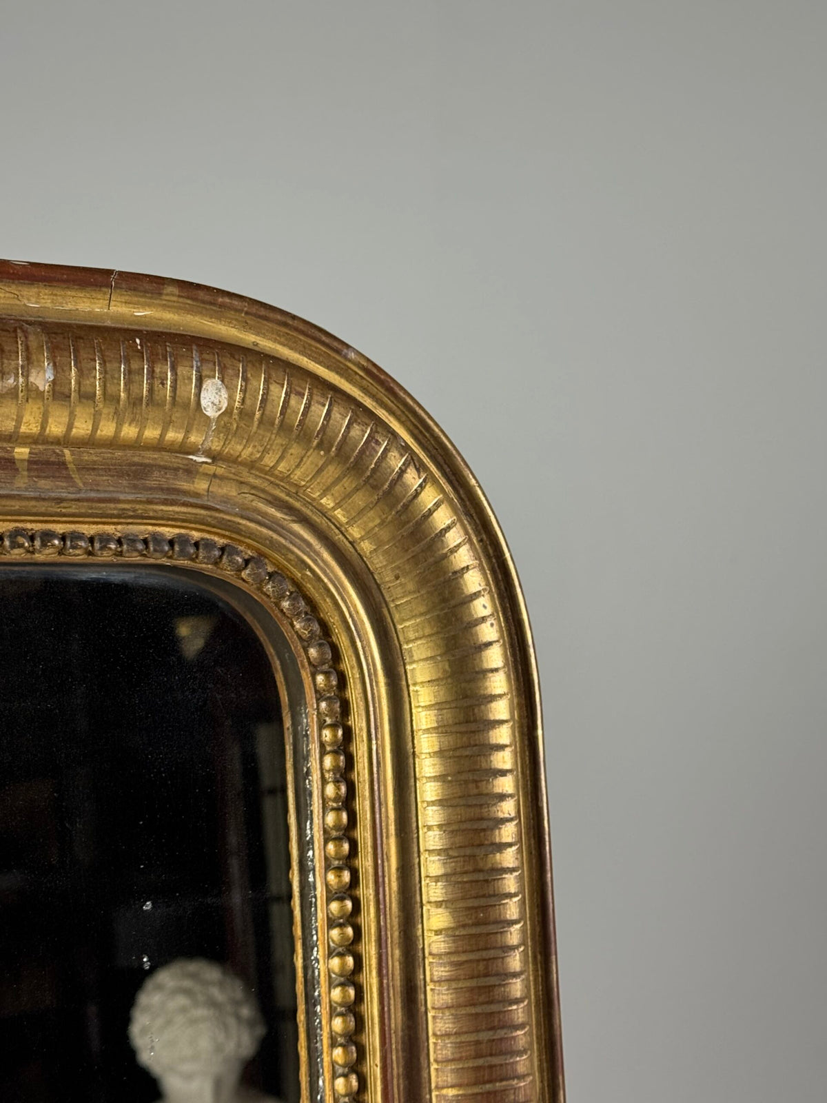 Louis Philippe Giltwood Overmantel Mirror, Late 19th Century, photo 10