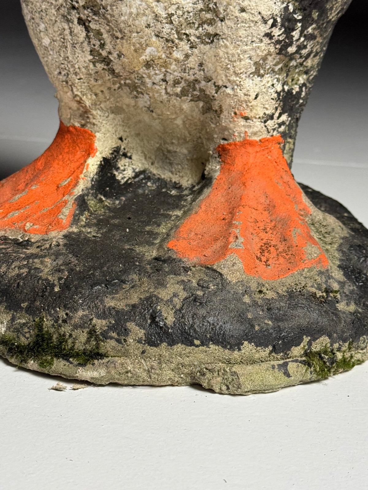 Weathered Concrete Penguin Garden Statue, photo 9