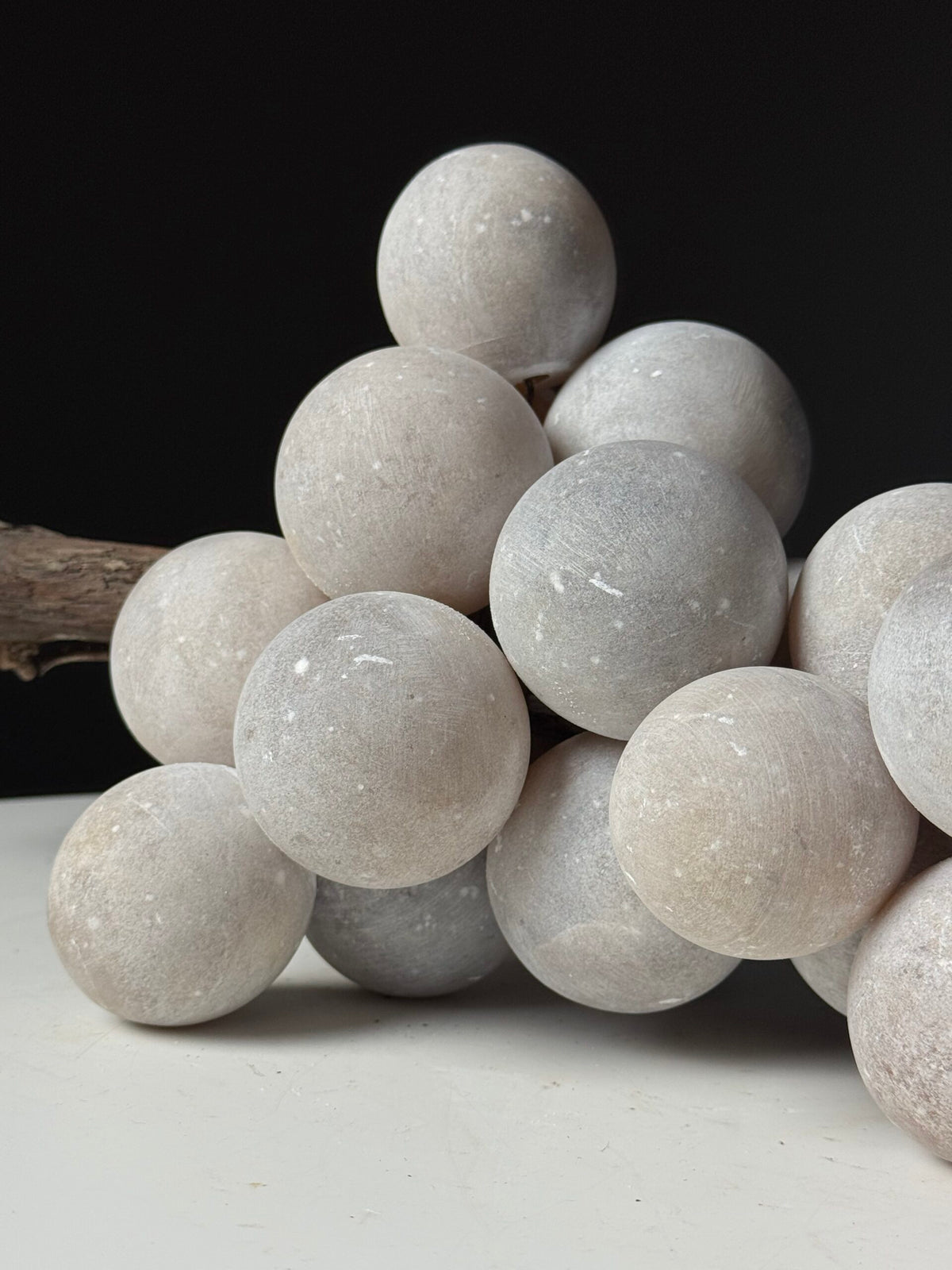 Large Grey Alabaster Bunch of Grapes, Italy, 41 cm, photo 10