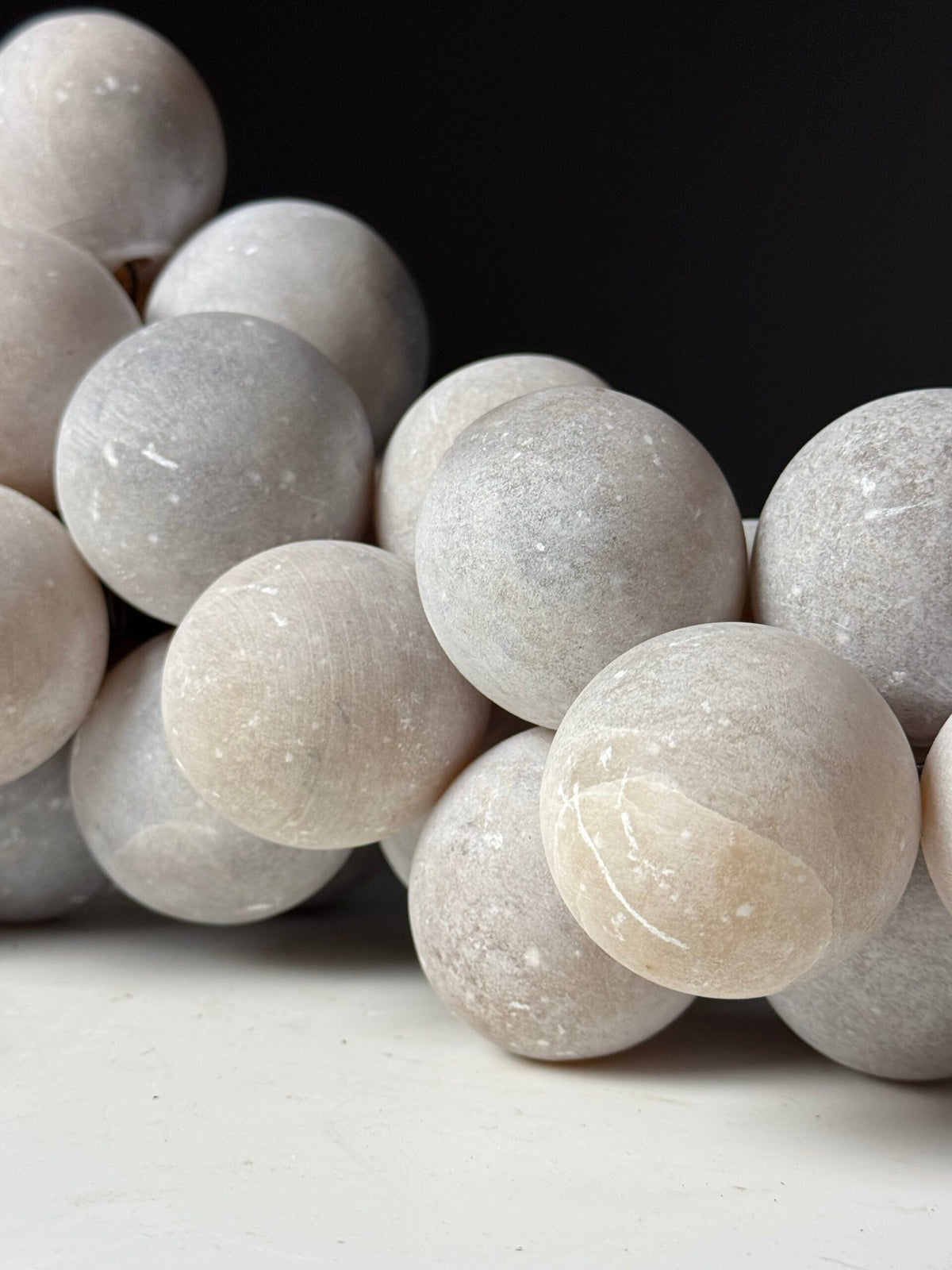 Large Grey Alabaster Bunch of Grapes, Italy, 41 cm, photo 8