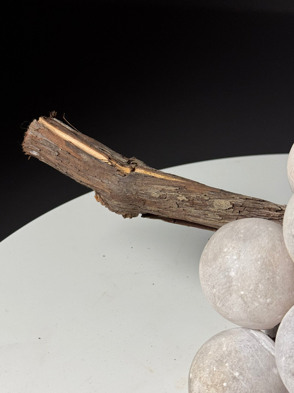 Large Grey Alabaster Bunch of Grapes, Italy, 41 cm, photo 5