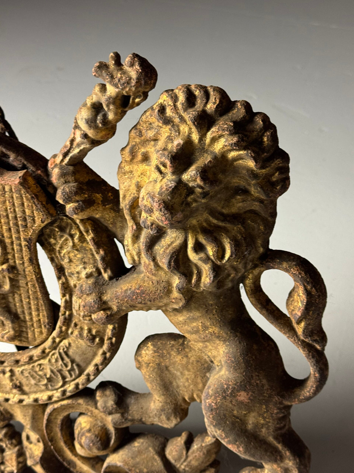 19th Century Cast Iron Coat of Arms, photo 14