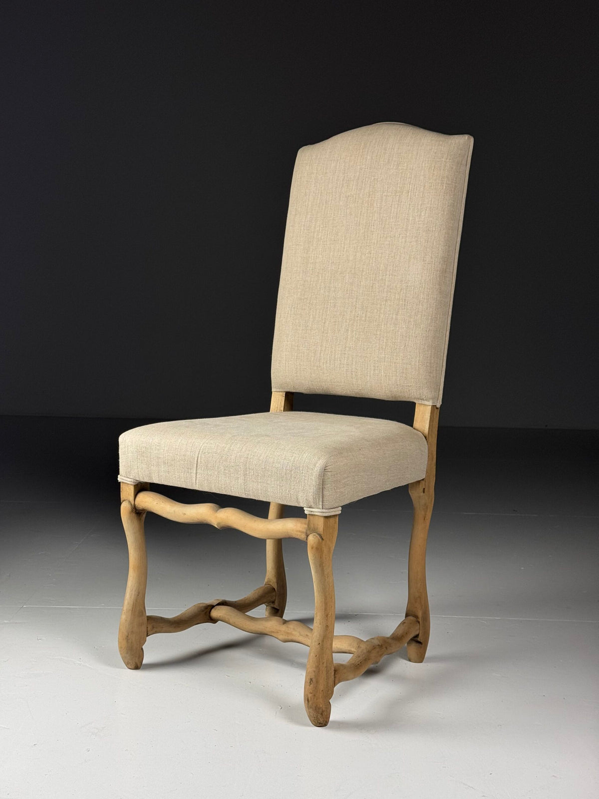 Set of Four Os de Mouton Dining Chairs in Beige, photo 14