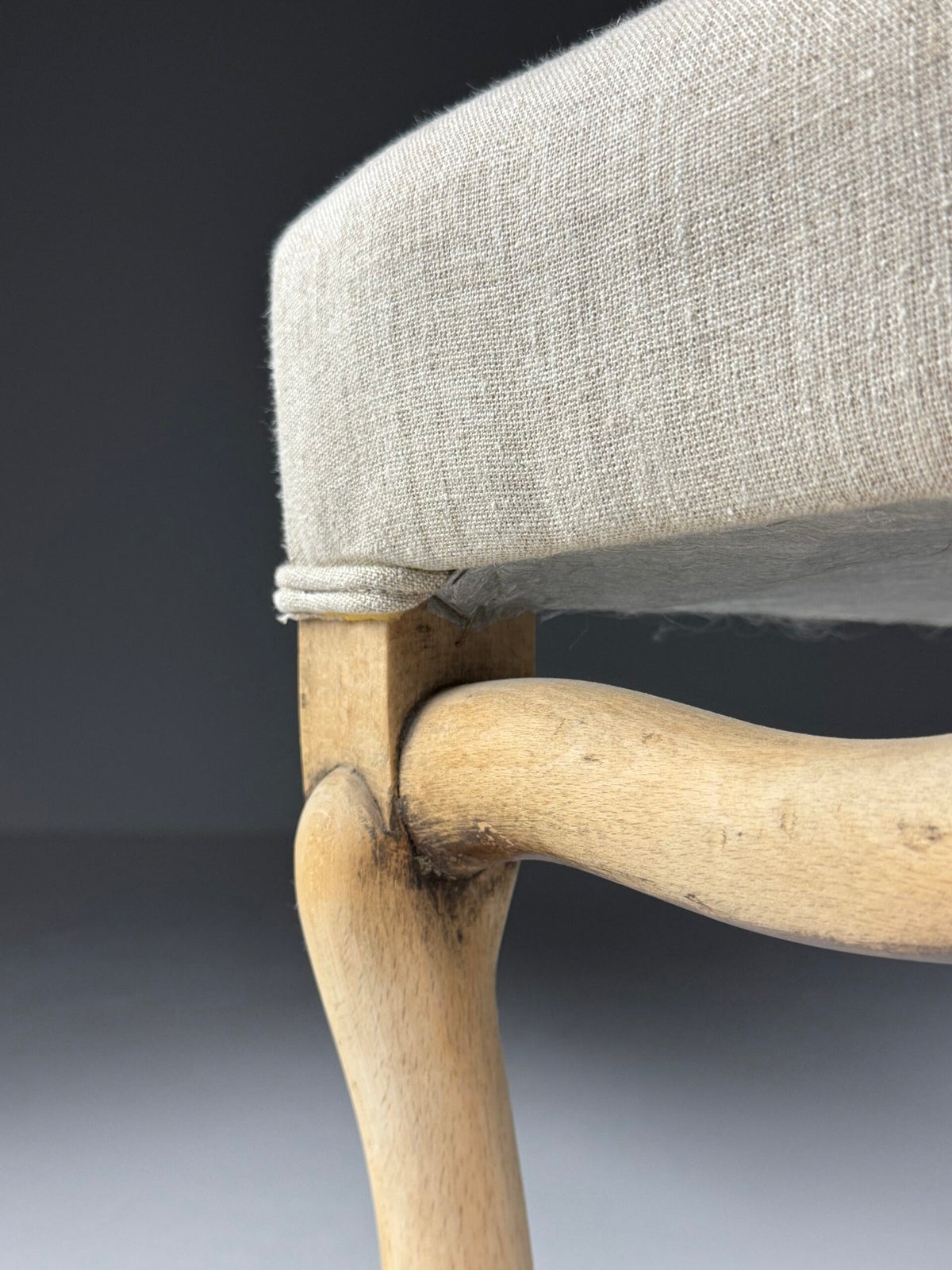 Set of Four Os de Mouton Dining Chairs in Beige, photo 8