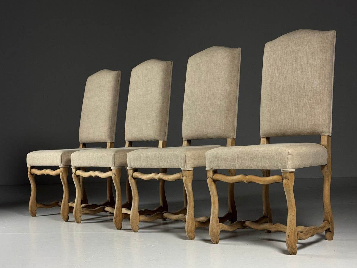 Set of Four Os de Mouton Dining Chairs in Beige, photo 1