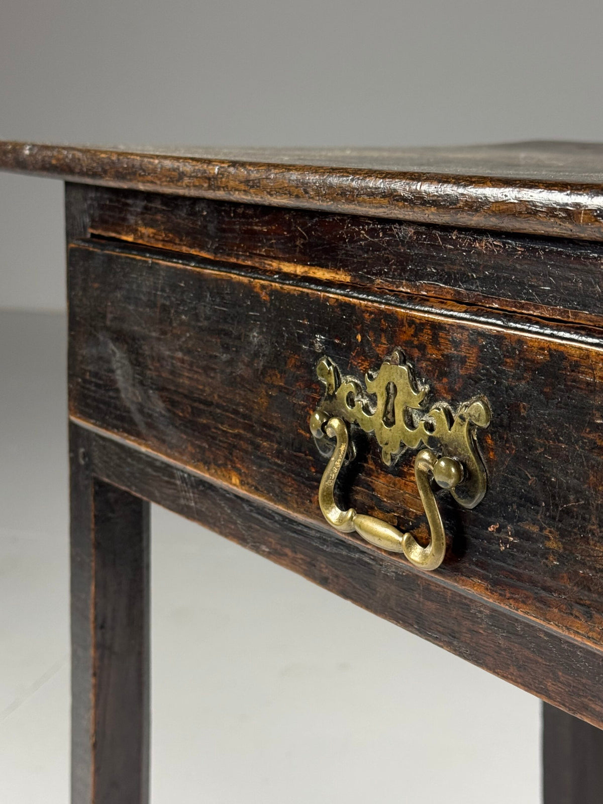 English Oak Side Table with Drawer, Late 17th Century, photo 3