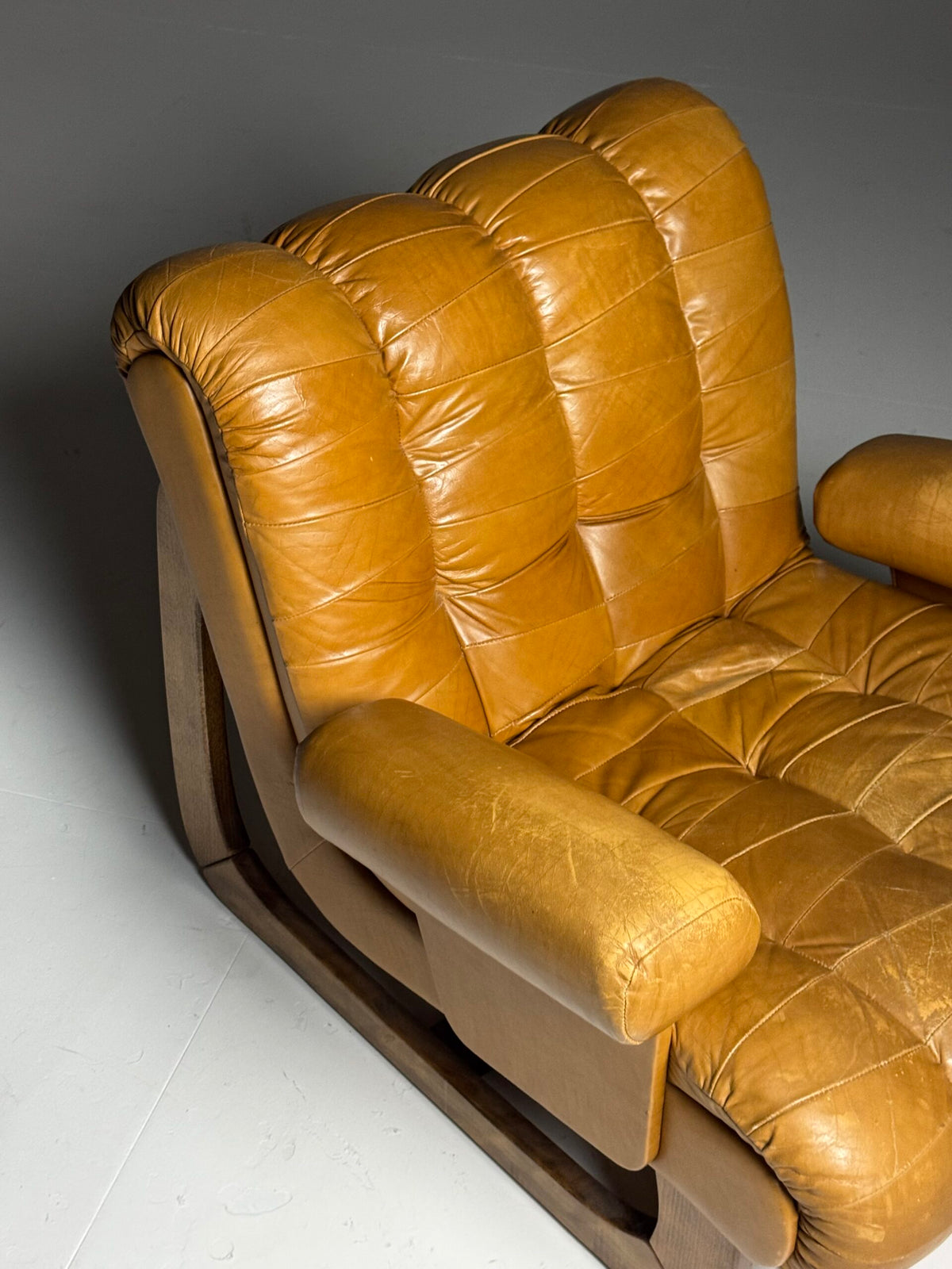 Pair of Italian Leather Armchairs, 1970 to 1980, photo 11