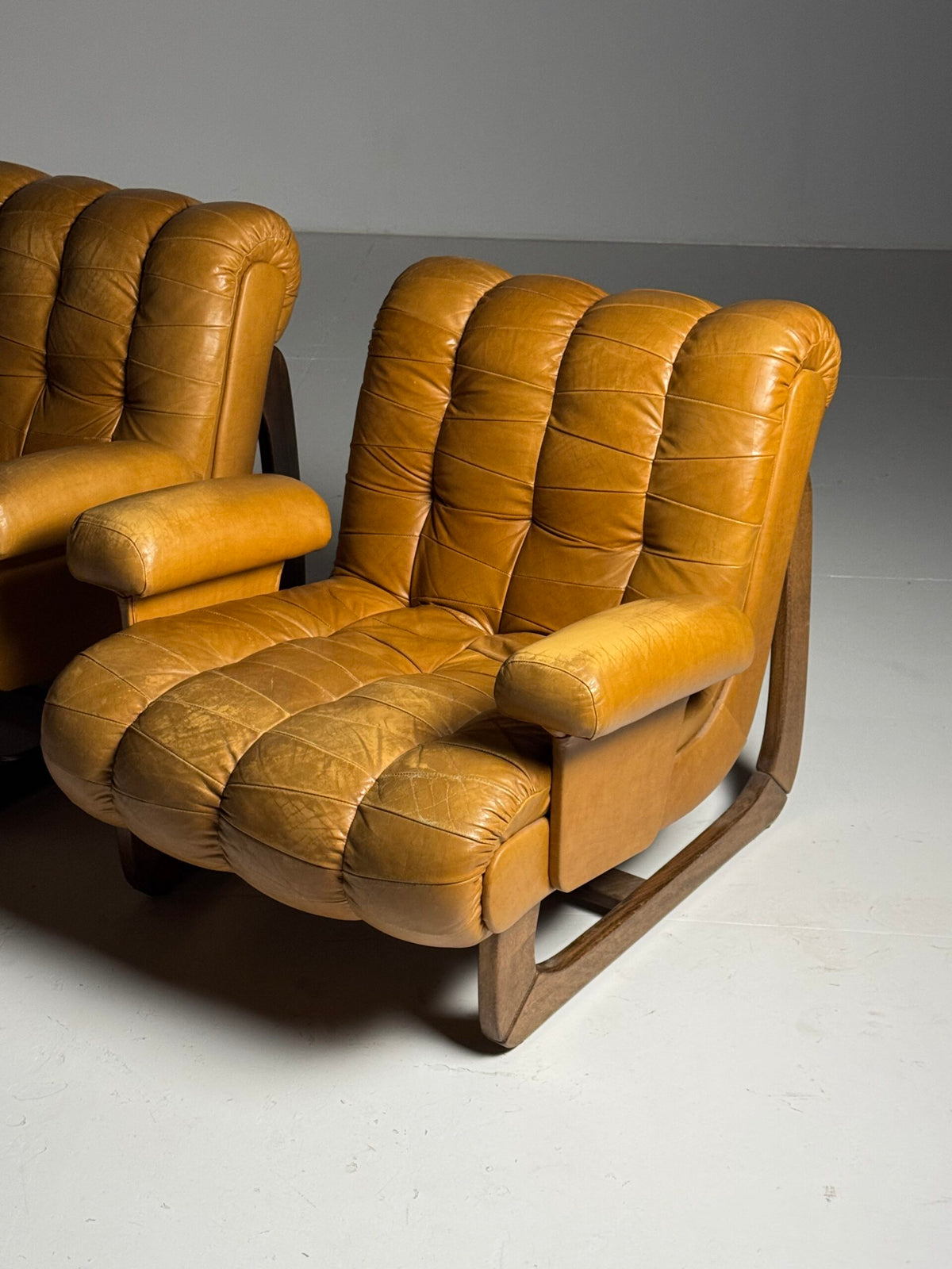 Pair of Italian Leather Armchairs, 1970 to 1980, photo 3