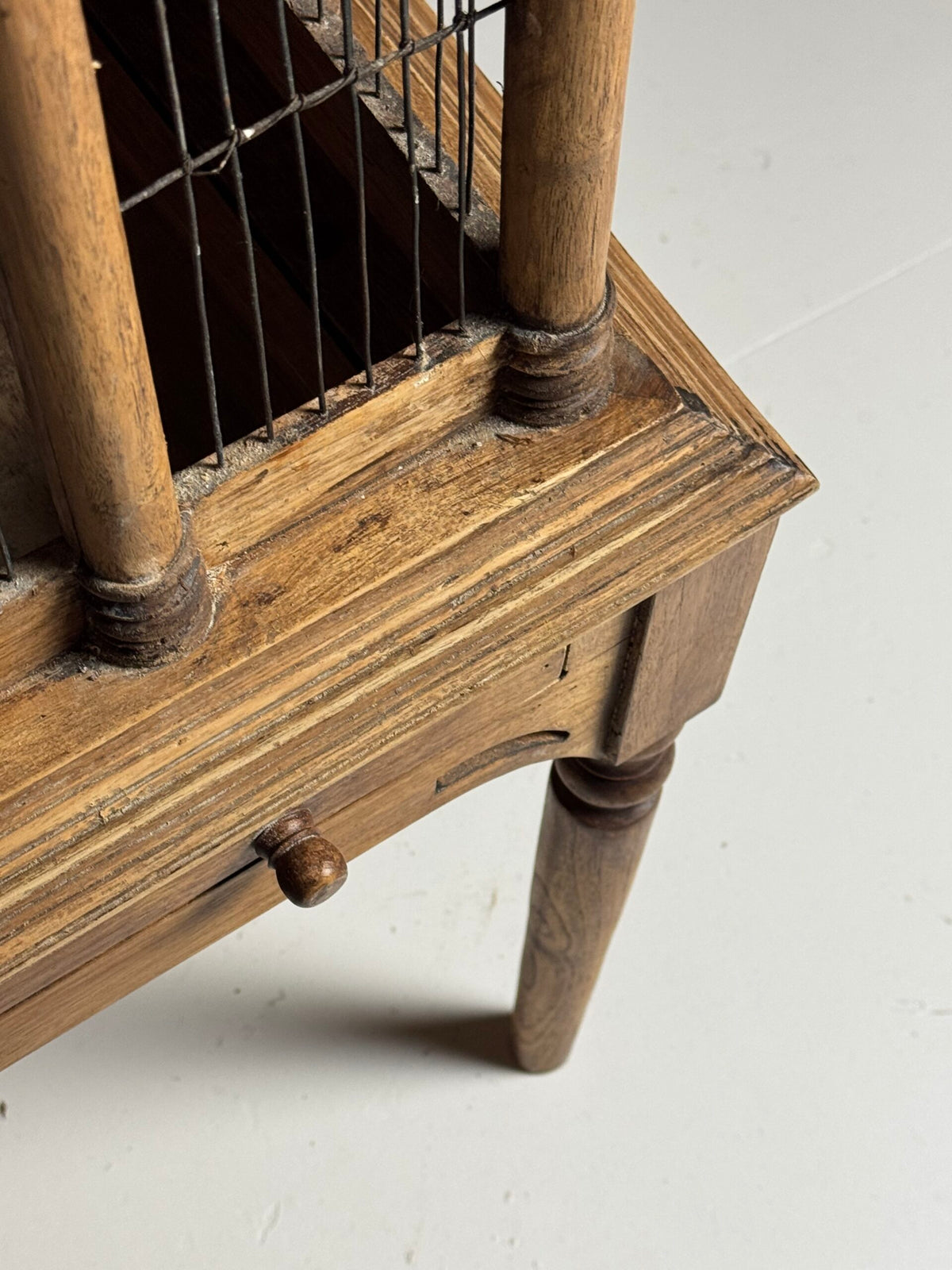 Vintage Solid Teak Birdcage on Legs, photo 10