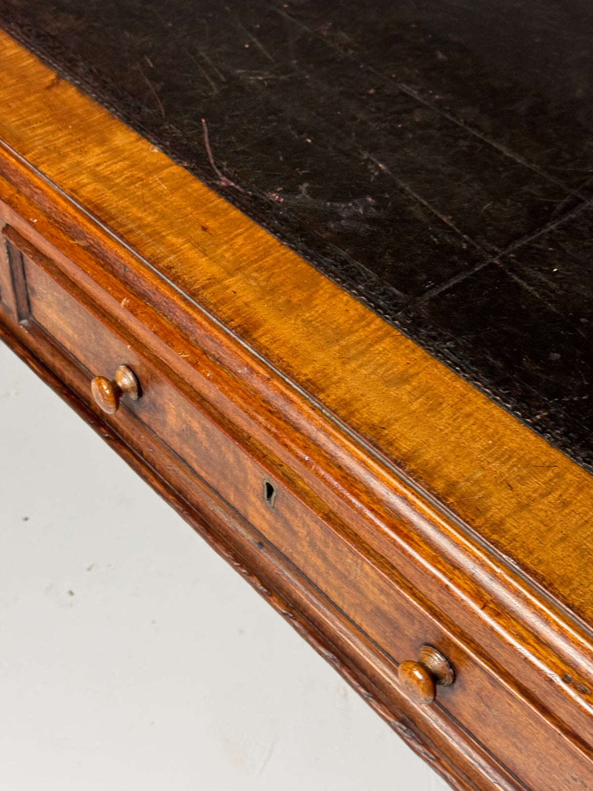 English Mahogany Partners Desk, circa 1880 to 1900, photo 25