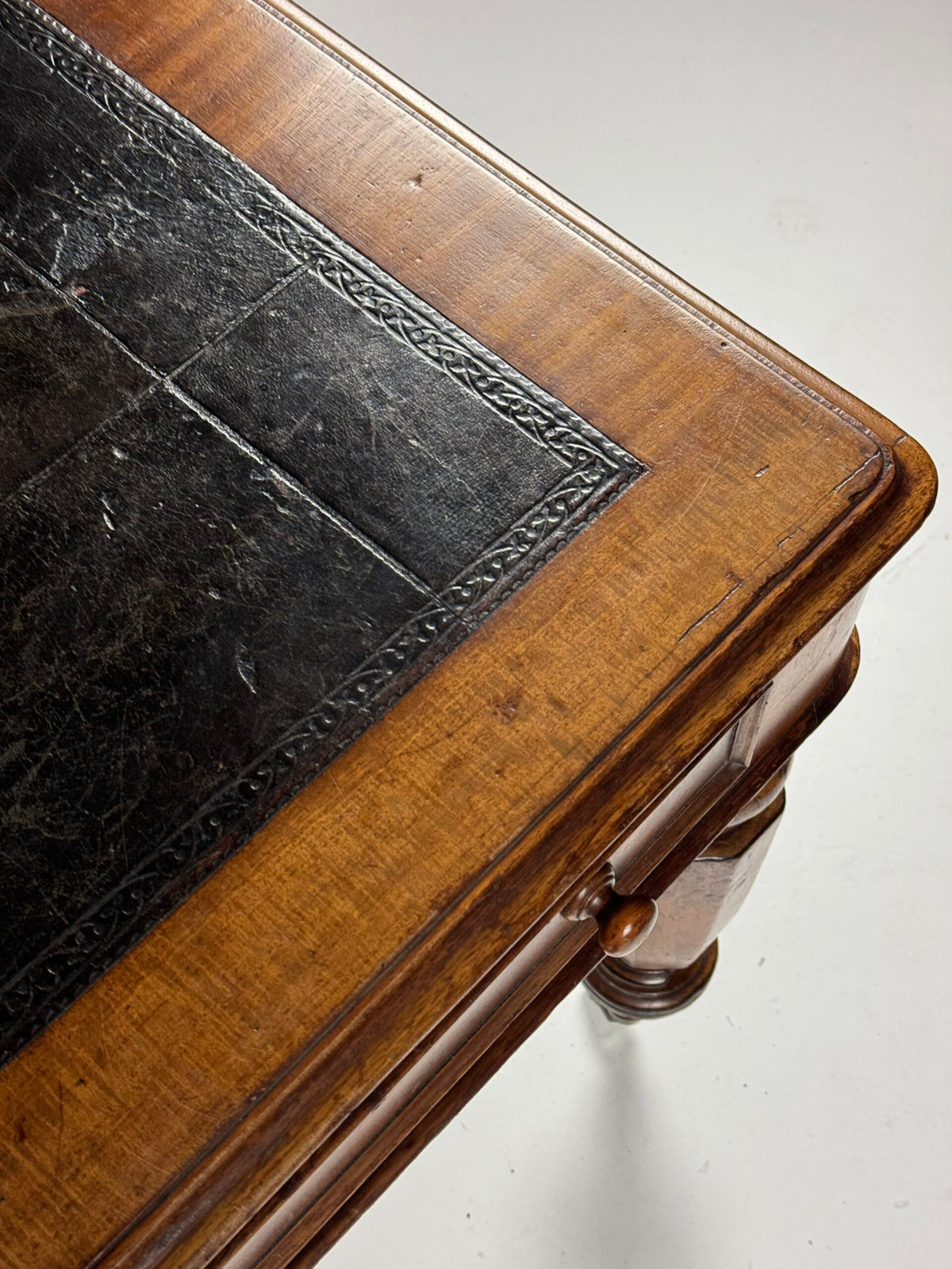 English Mahogany Partners Desk, circa 1880 to 1900, photo 23